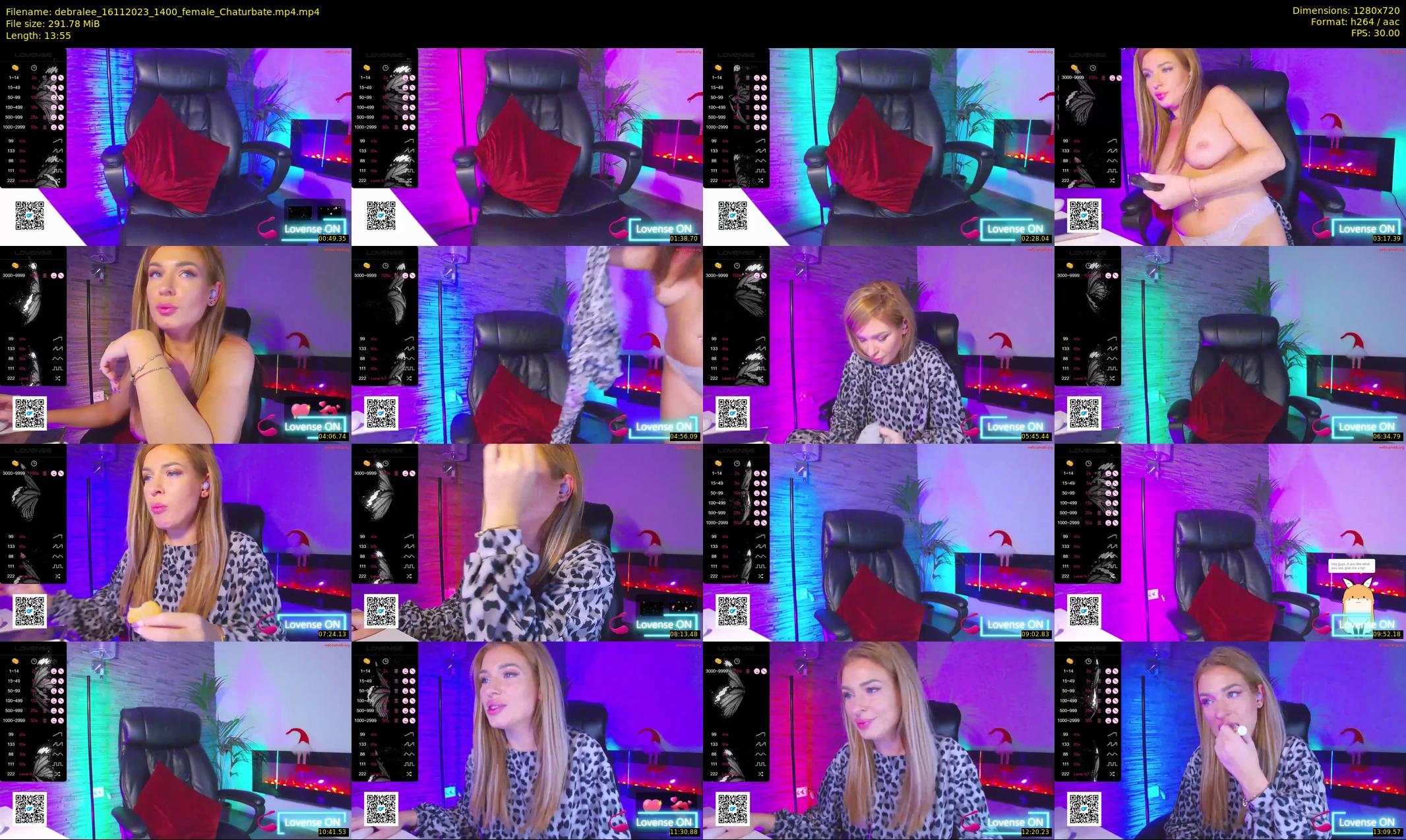 debralee — 14 minute Chaturbate female cam show recording, 720p, Nov 16, 2023