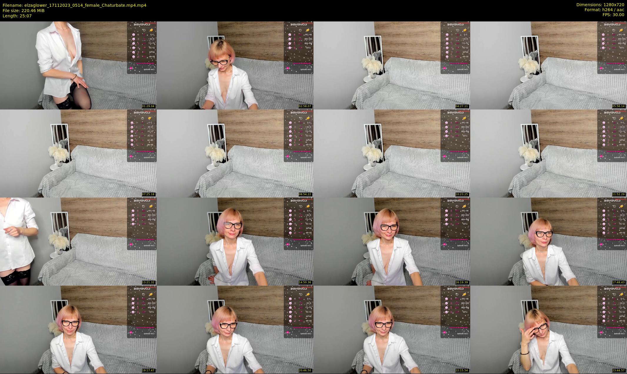 elzaglower — 26 minute Chaturbate female cam show recording, 720p, Nov 17, 2023