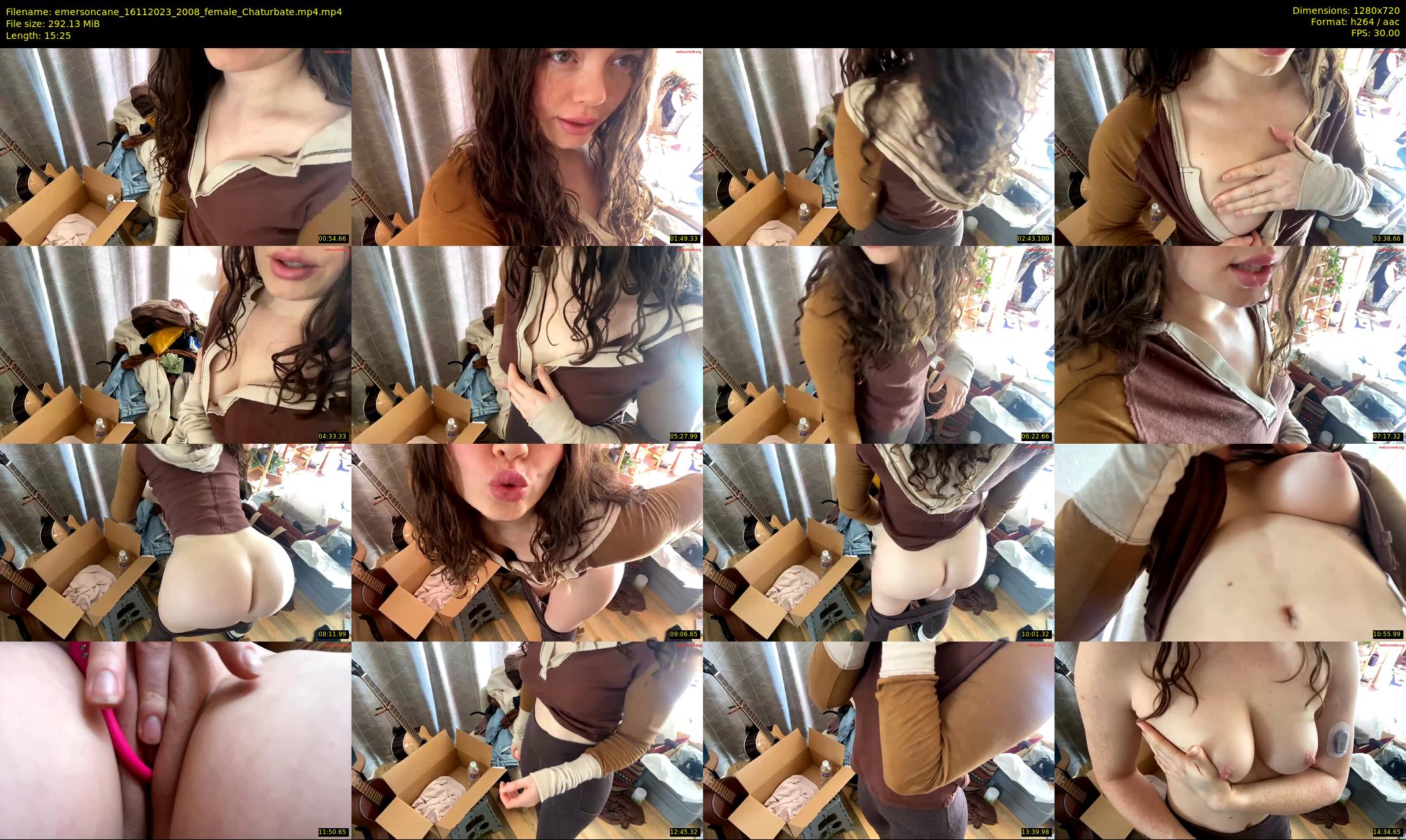 emersoncane — 16 minute Chaturbate female cam show recording, 720p, Nov 16, 2023