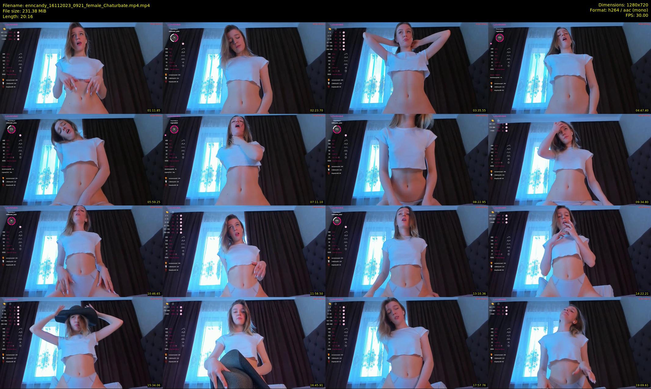 enncandy — 21 minute Chaturbate female cam show recording, 720p, Nov 16, 2023