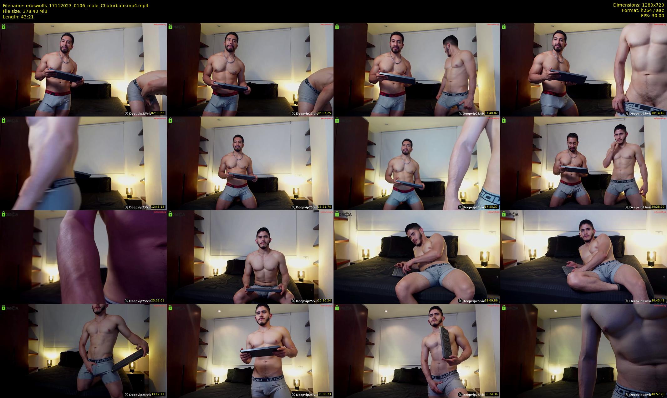 eroswolfs — 44 minute Chaturbate male cam show recording, 720p, Nov 17, 2023