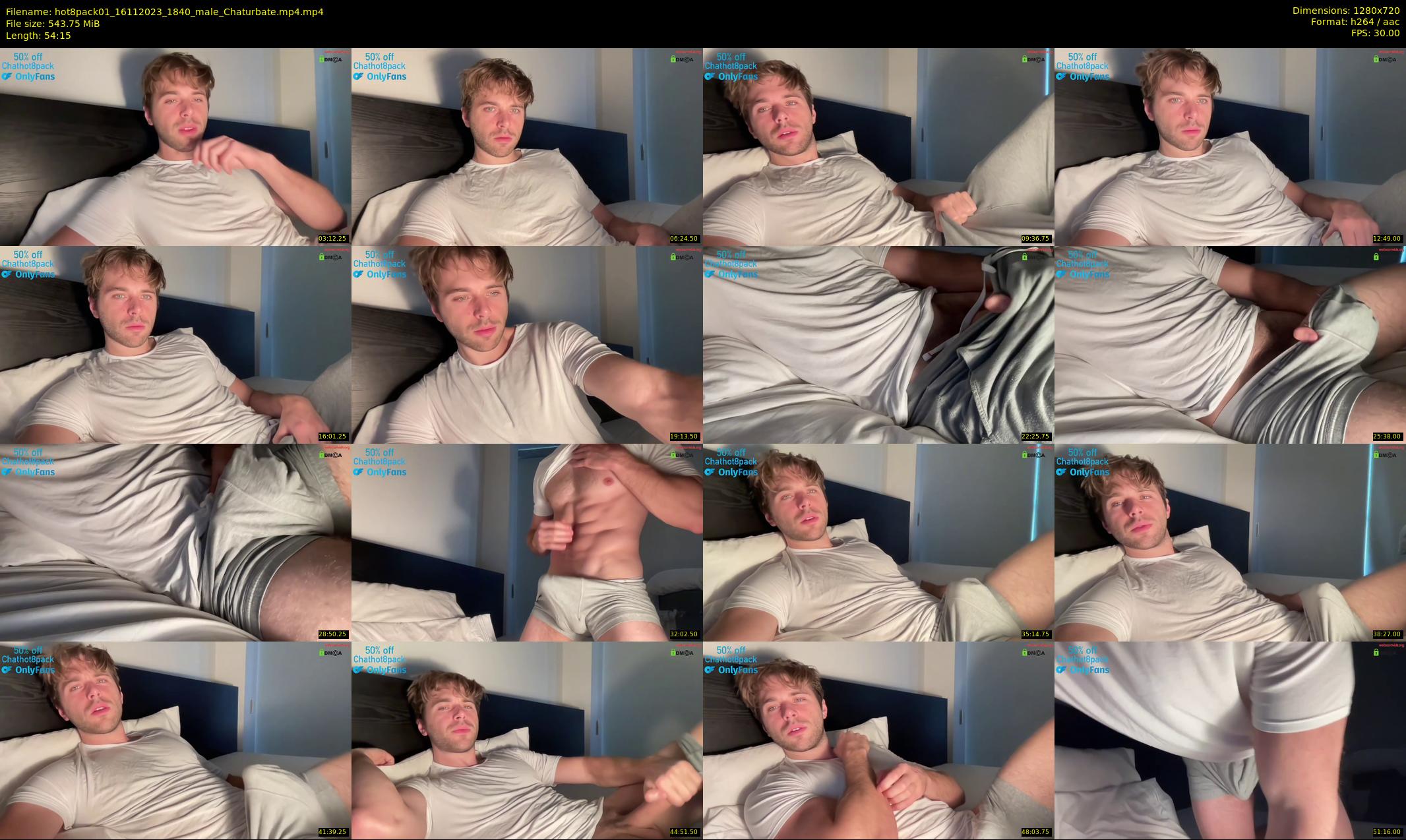 hot8pack01 — 55 minute Chaturbate male cam show recording, 720p, Nov 16, 2023