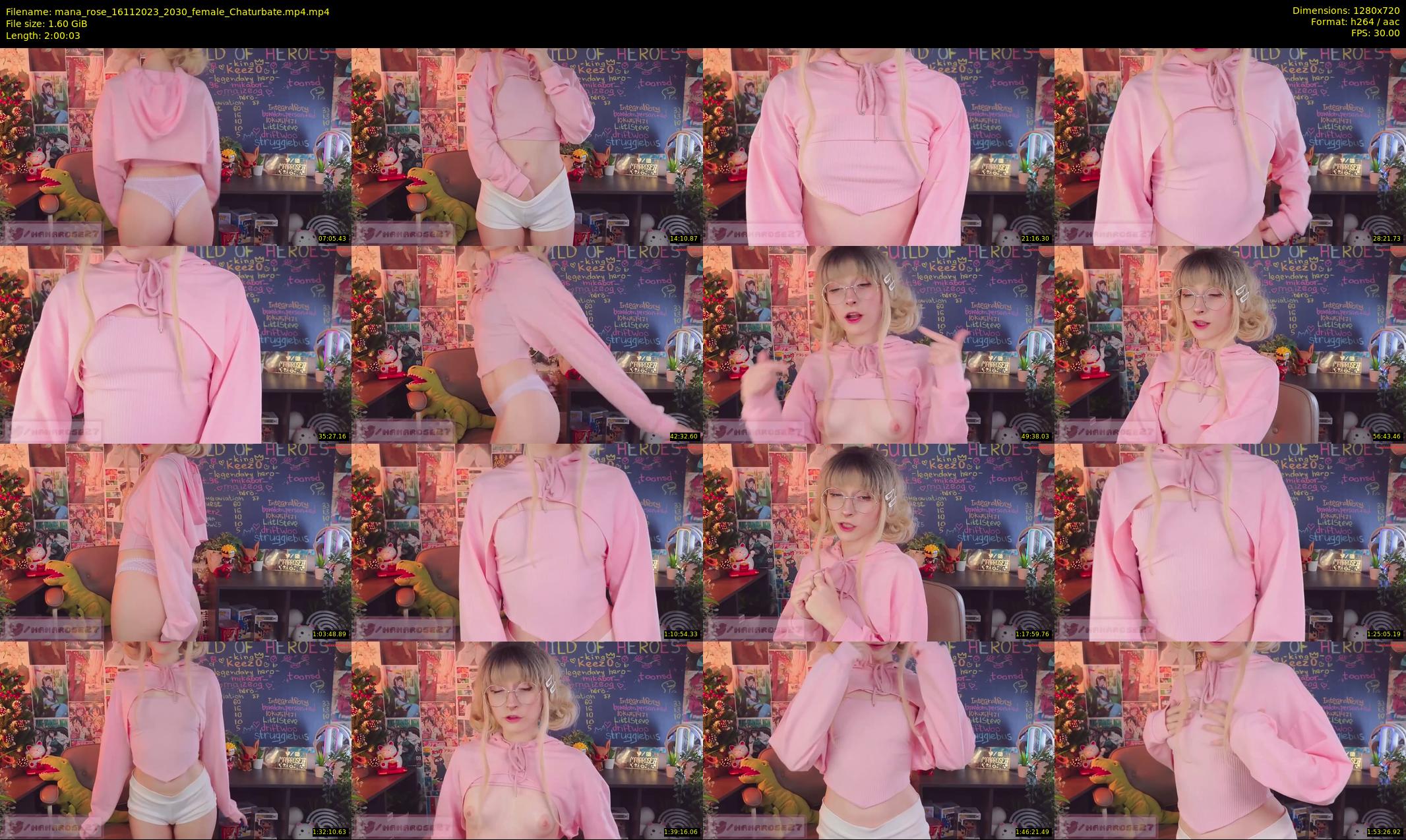 mana_rose — 121 minute Chaturbate female cam show recording, 720p, Nov 16, 2023