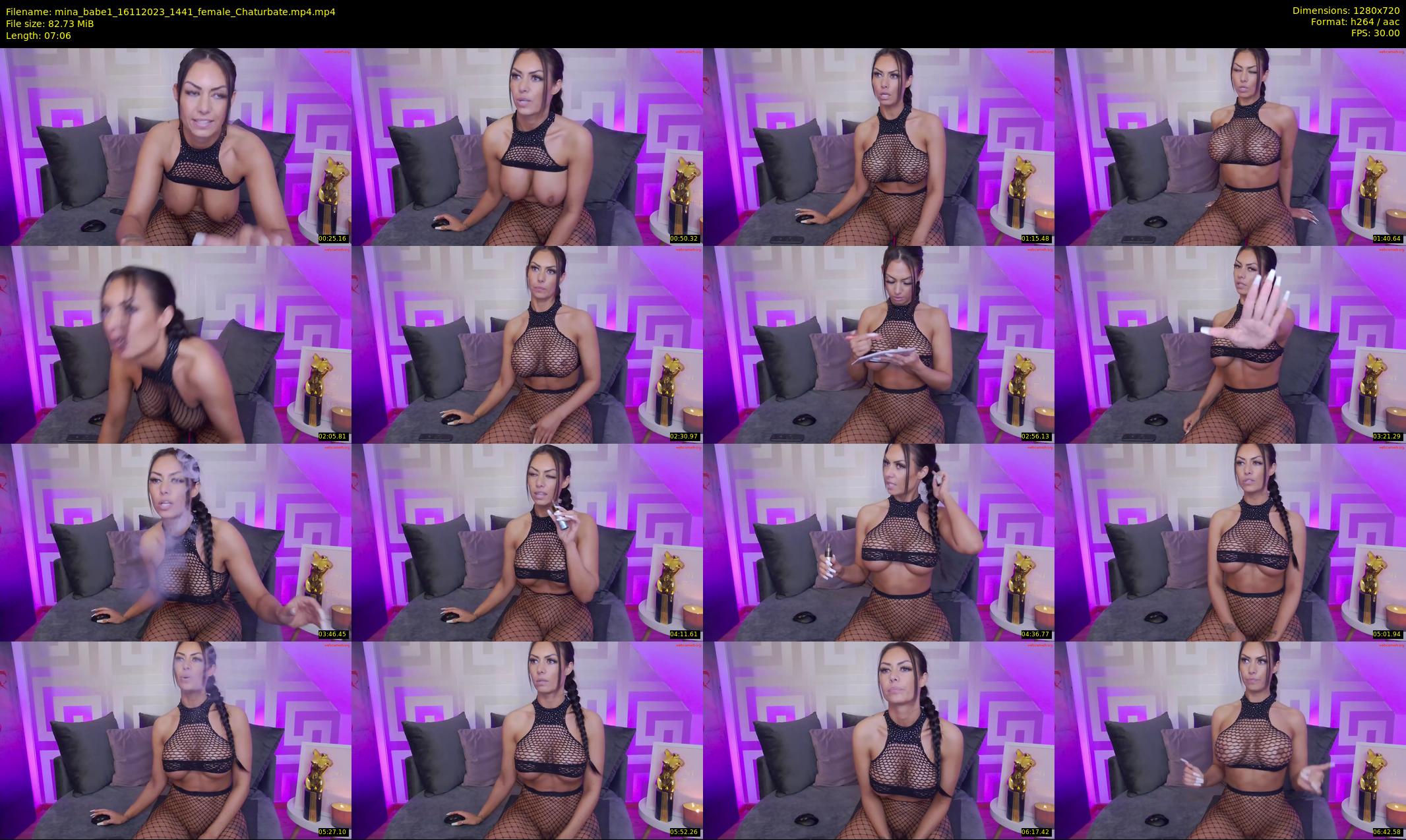 mina_babe1 — 8 minute Chaturbate female cam show recording, 720p, Nov 16, 2023