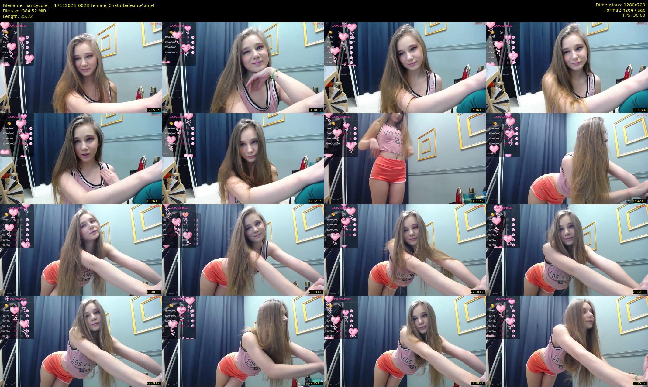 nancycute__ — 36 minute Chaturbate female cam show recording, 720p, Nov 17, 2023