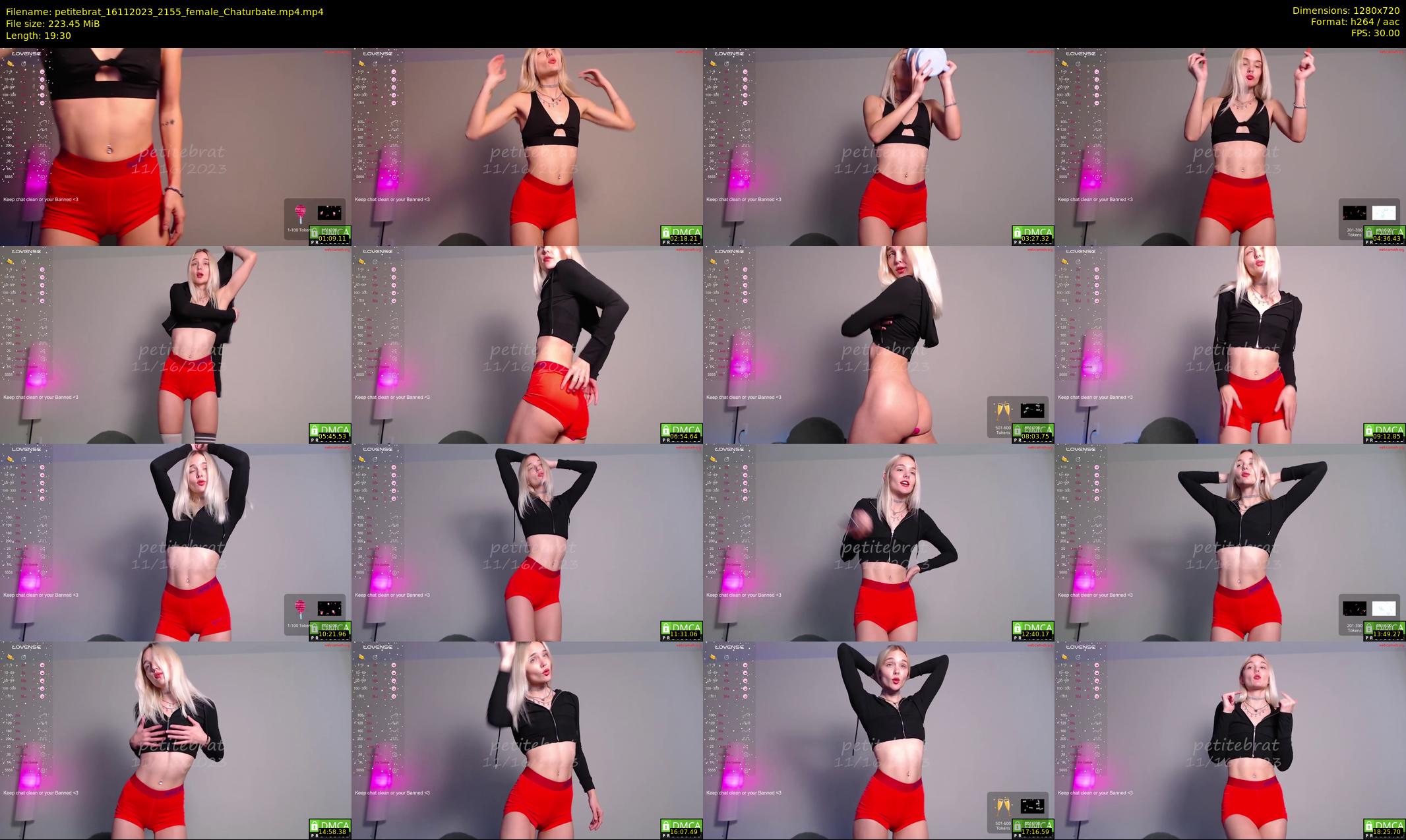 petitebrat — 20 minute Chaturbate female cam show recording, 720p, Nov 16, 2023