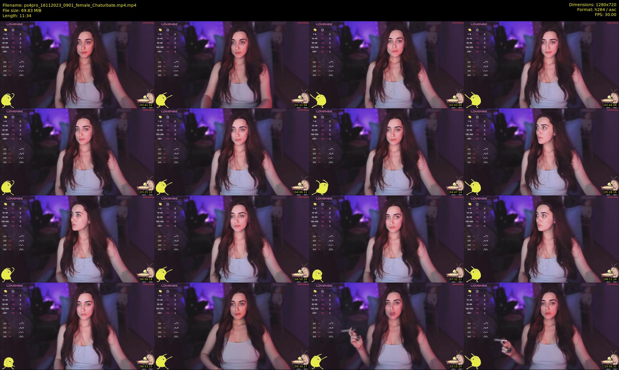 ps4pro — 12 minute Chaturbate female cam show recording, 720p, Nov 16, 2023