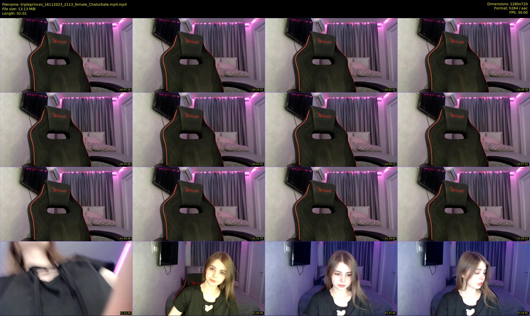 tripleprinces — 3 minute Chaturbate female cam show recording, 720p, Nov 16, 2023