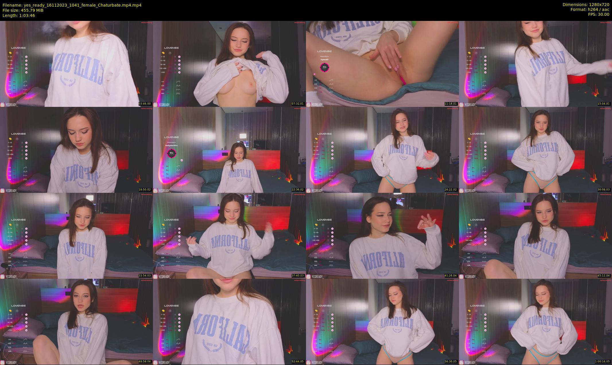 yes_ready — 64 minute Chaturbate female cam show recording, 720p, Nov 16, 2023