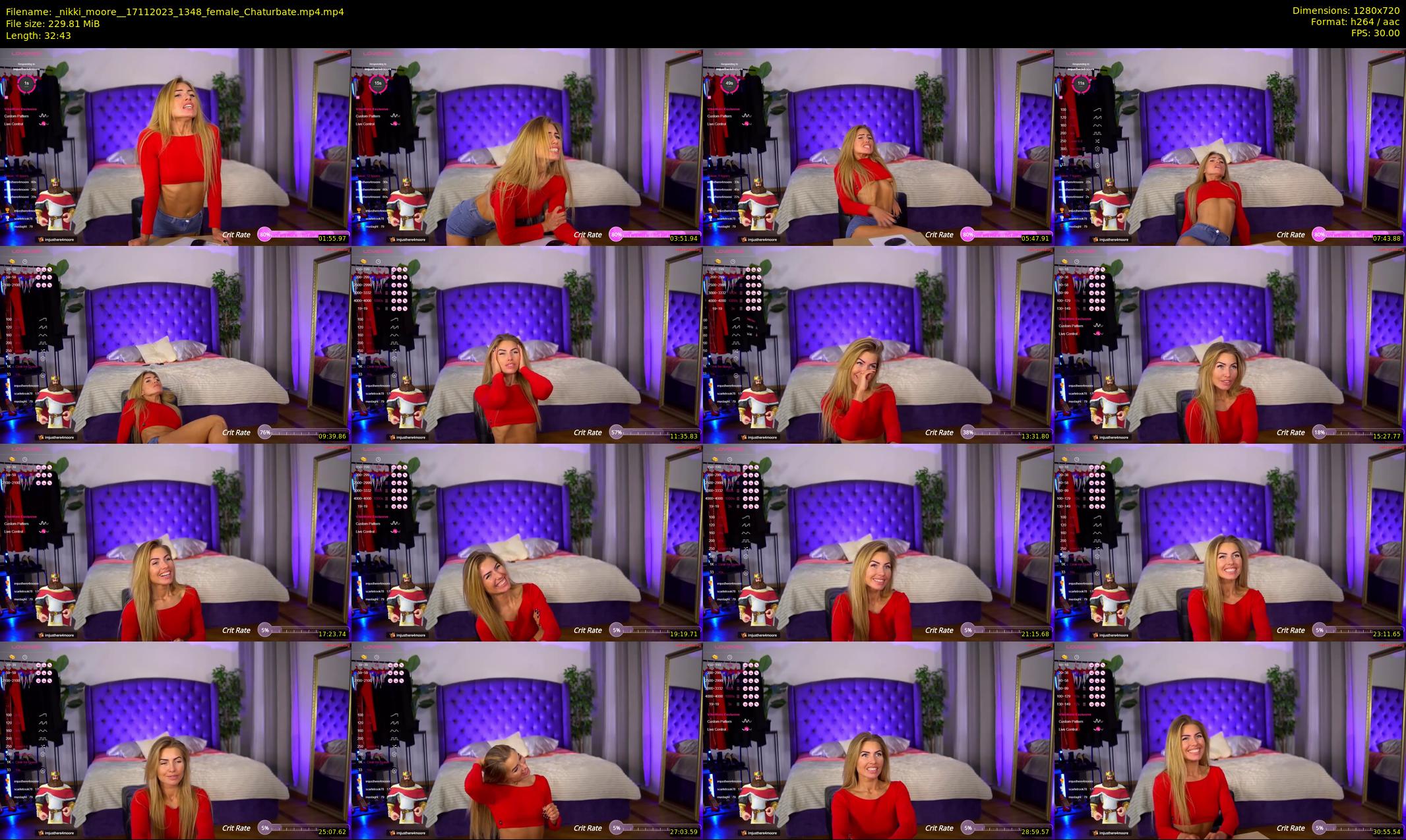 _nikki_moore_ — 33 minute Chaturbate female cam show recording, 720p, Nov 17, 2023