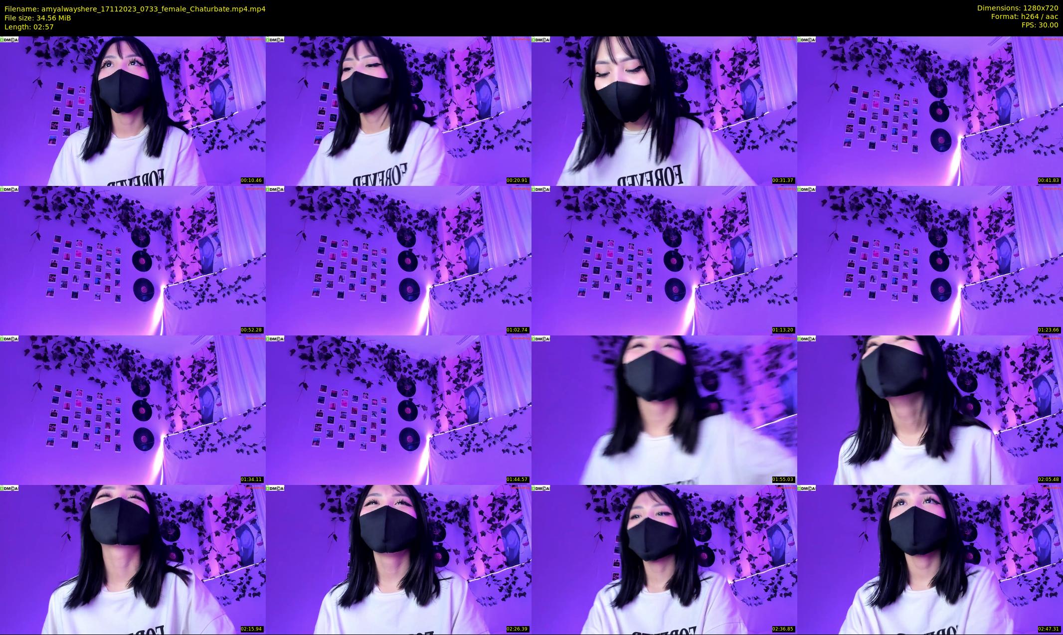 amyalwayshere — 3 minute Chaturbate female cam show recording, 720p, Nov 17, 2023