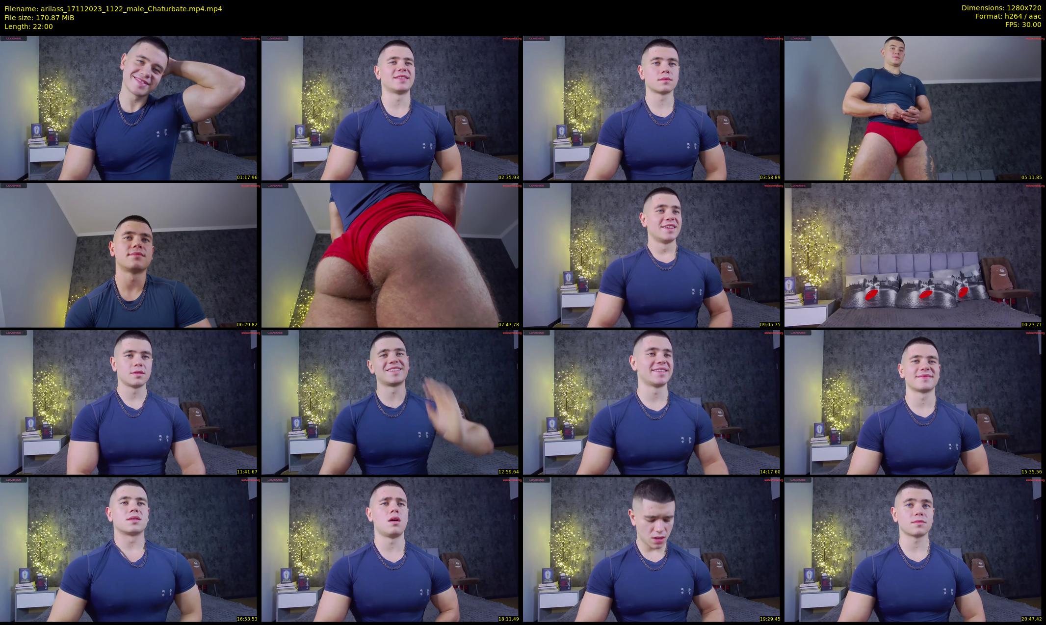 arilass — 22 minute Chaturbate male cam show recording, 720p, Nov 17, 2023