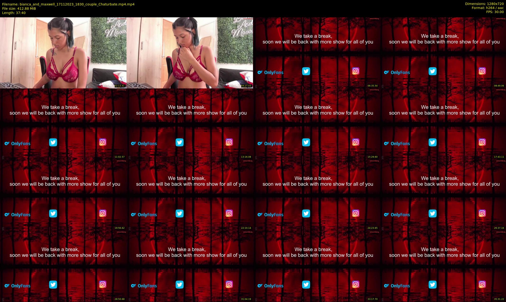 bianca_and_maxwell — 38 minute Chaturbate couple cam show recording, 720p, Nov 17, 2023