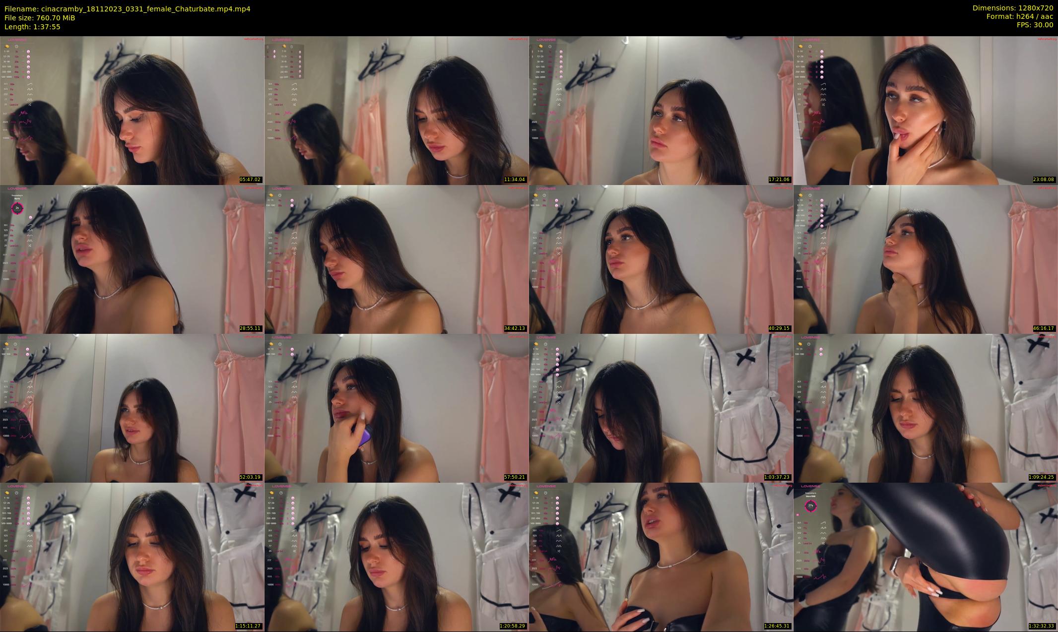 cinacramby — 98 minute Chaturbate female cam show recording, 720p, Nov 18, 2023