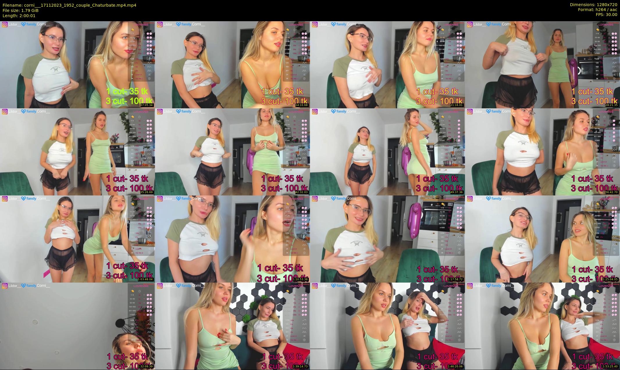 corni__ — 121 minute Chaturbate female cam show recording, 720p, Nov 17, 2023
