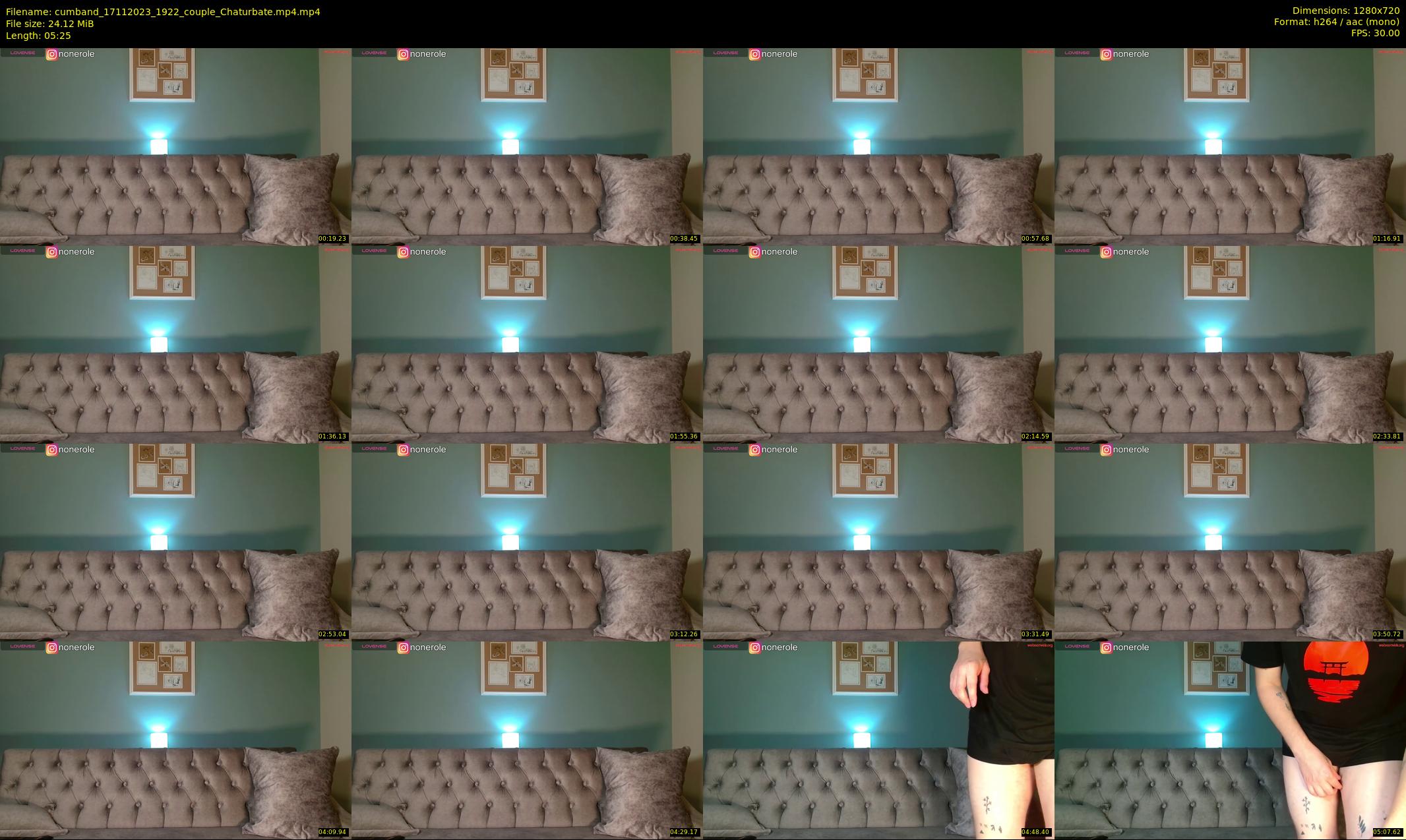 cumband — 6 minute Chaturbate couple cam show recording, 720p, Nov 17, 2023