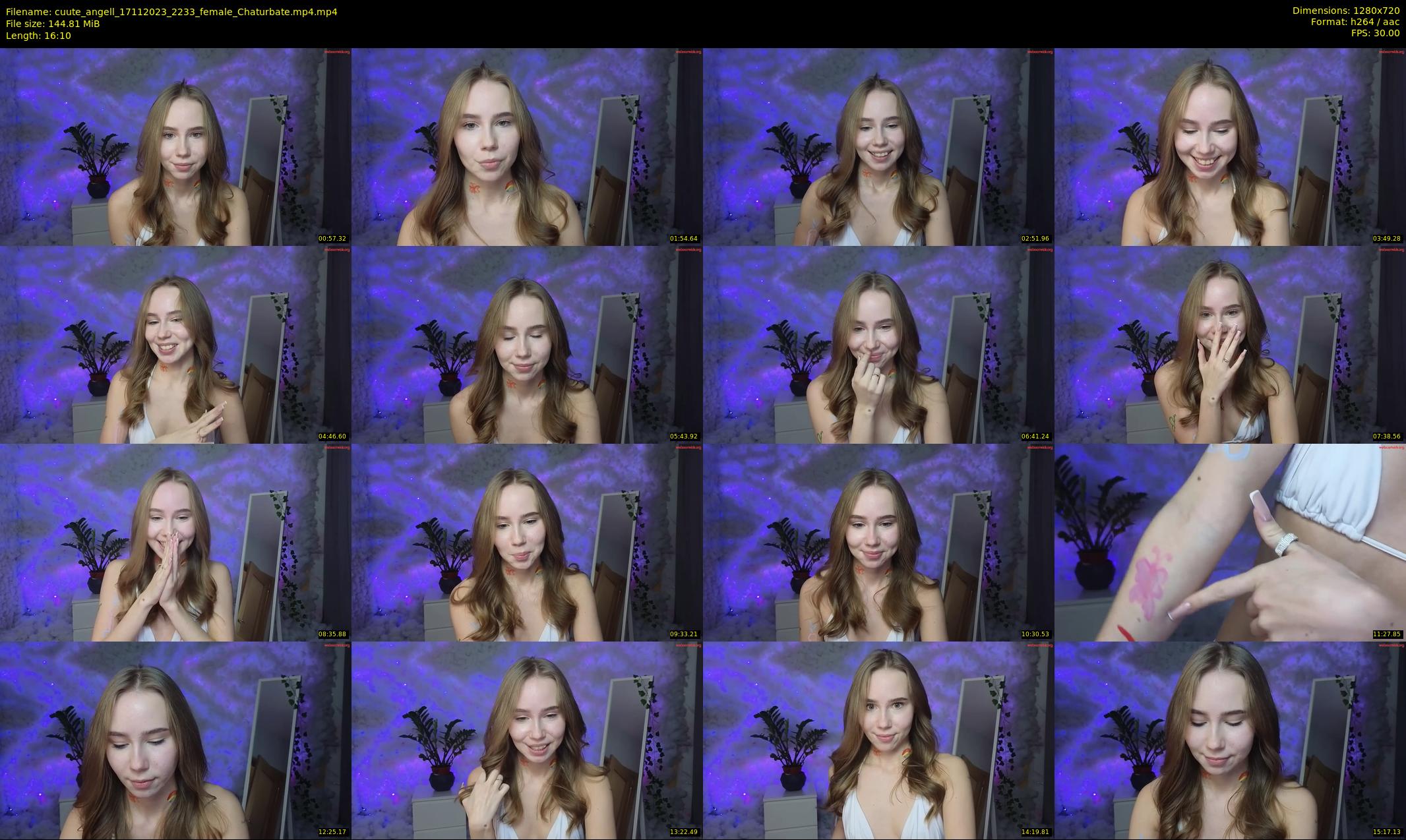 cuute_angell — 17 minute Chaturbate female cam show recording, 720p, Nov 17, 2023