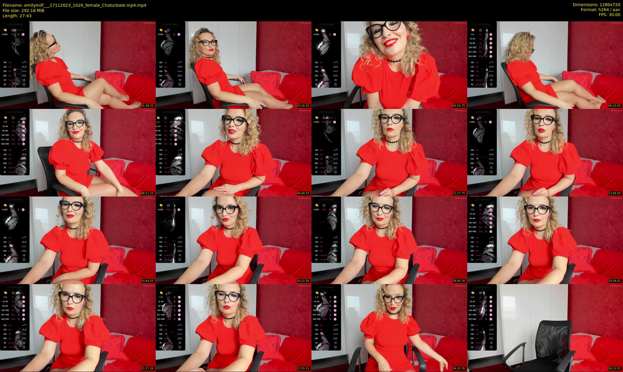 emilymilf__ — 28 minute Chaturbate female cam show recording, 720p, Nov 17, 2023