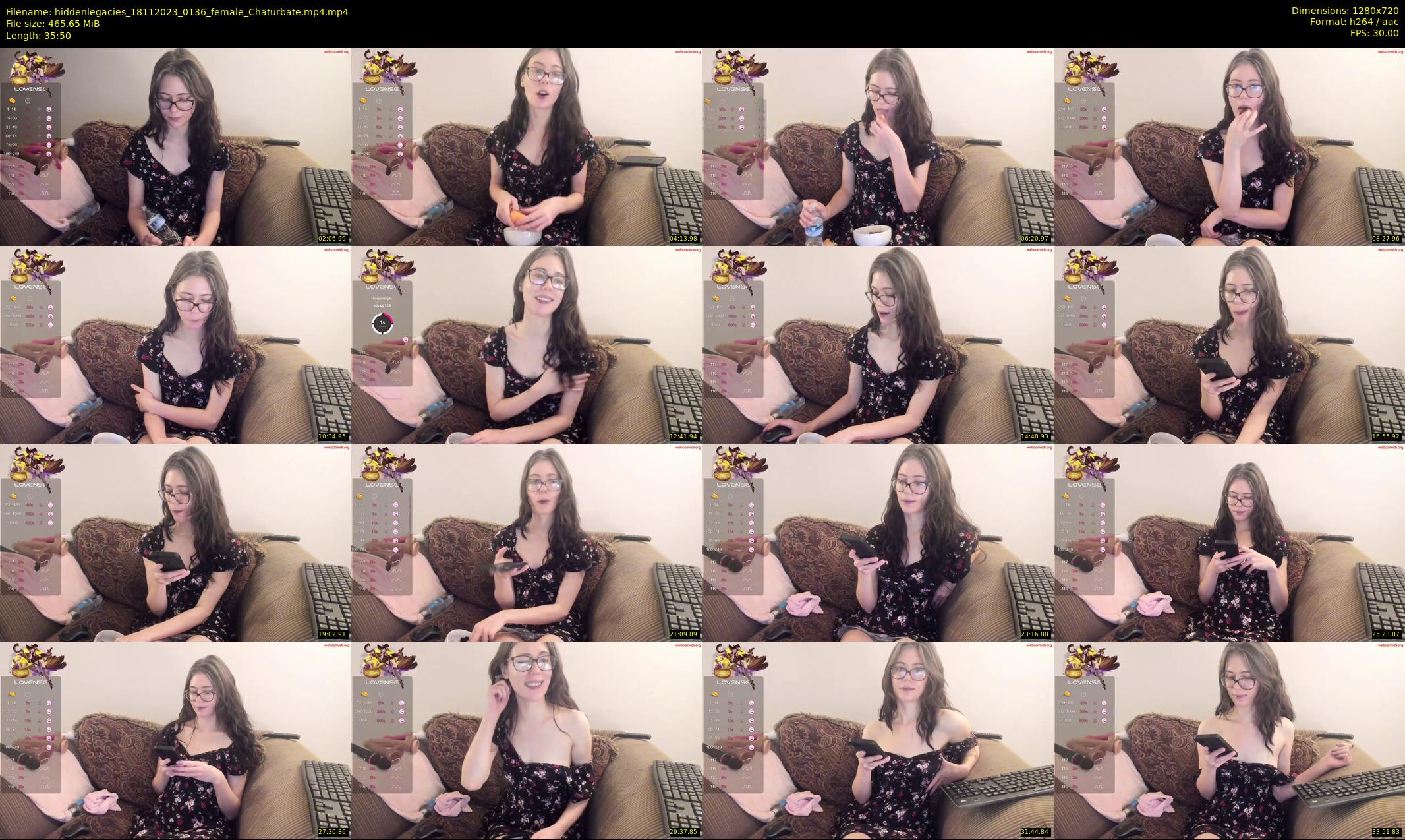 hiddenlegacies — 36 minute Chaturbate female cam show recording, 720p, Nov 18, 2023