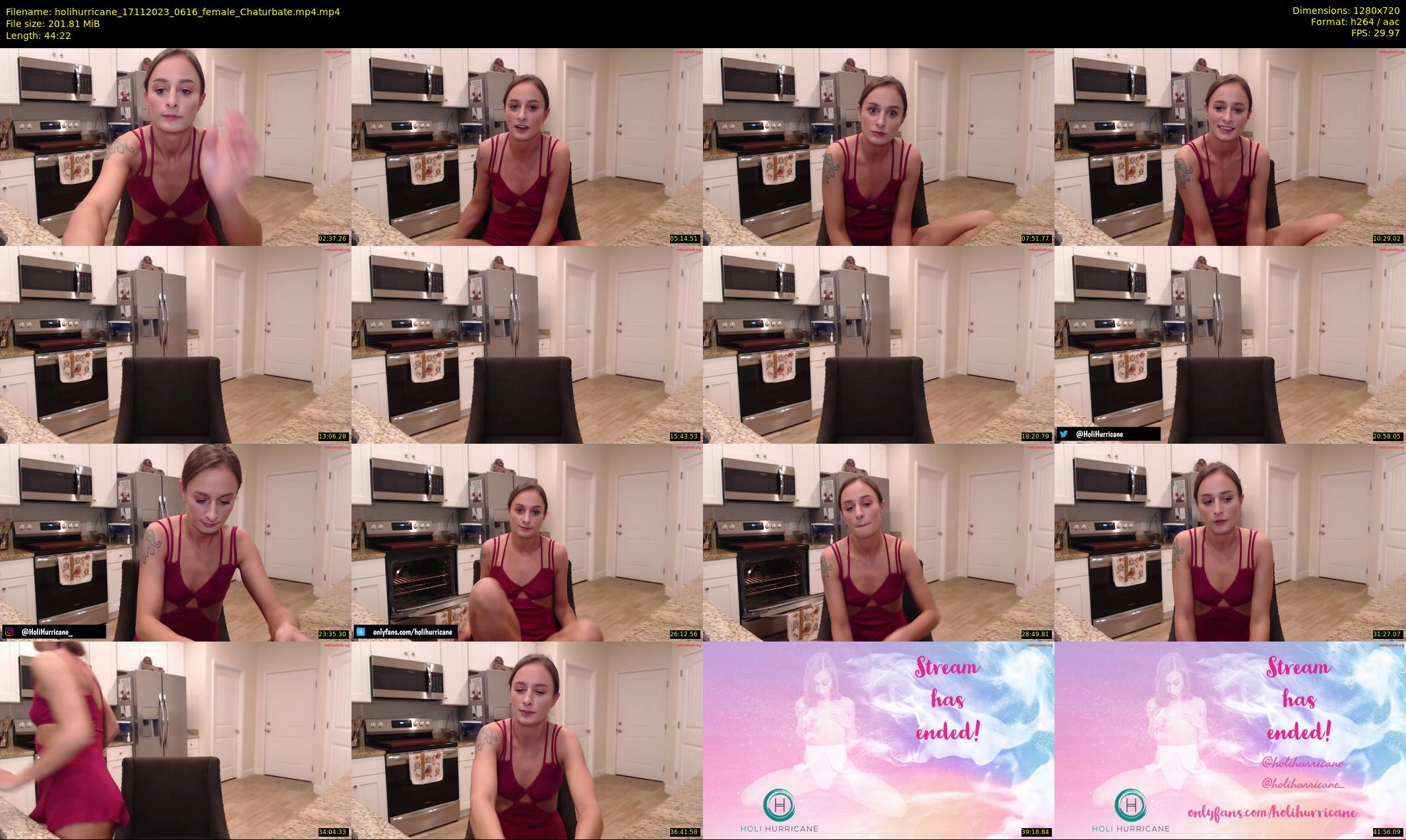 holihurricane — 45 minute Chaturbate female cam show recording, 720p, Nov 17, 2023