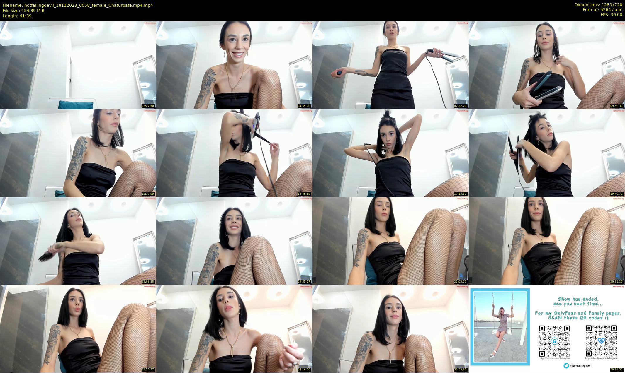 hotfallingdevil — 42 minute Chaturbate female cam show recording, 720p, Nov 18, 2023