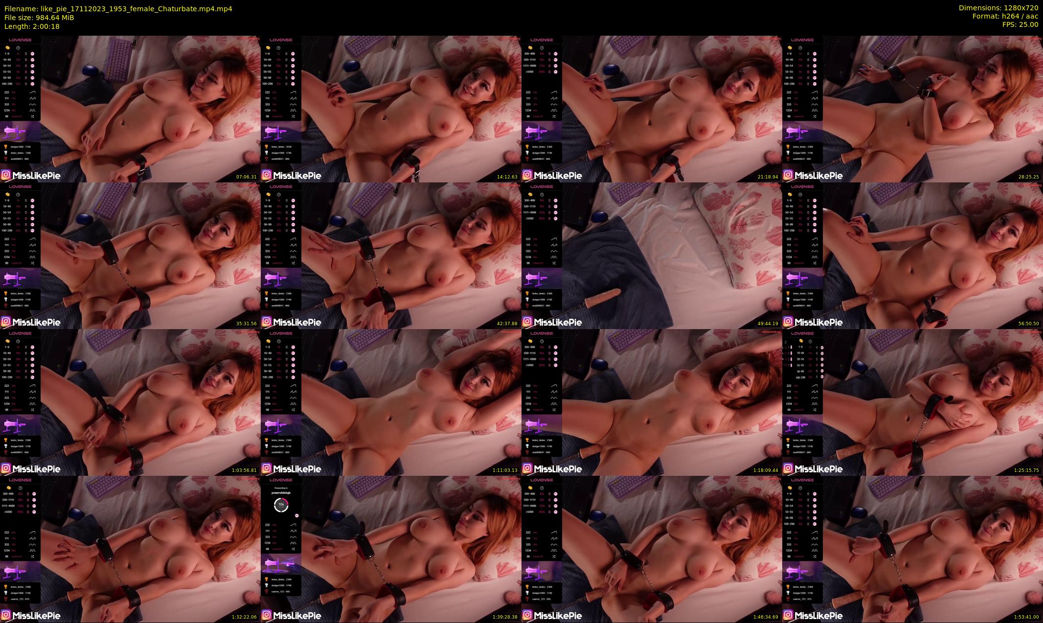like_pie — 121 minute Chaturbate couple cam show recording, 720p, Nov 17, 2023
