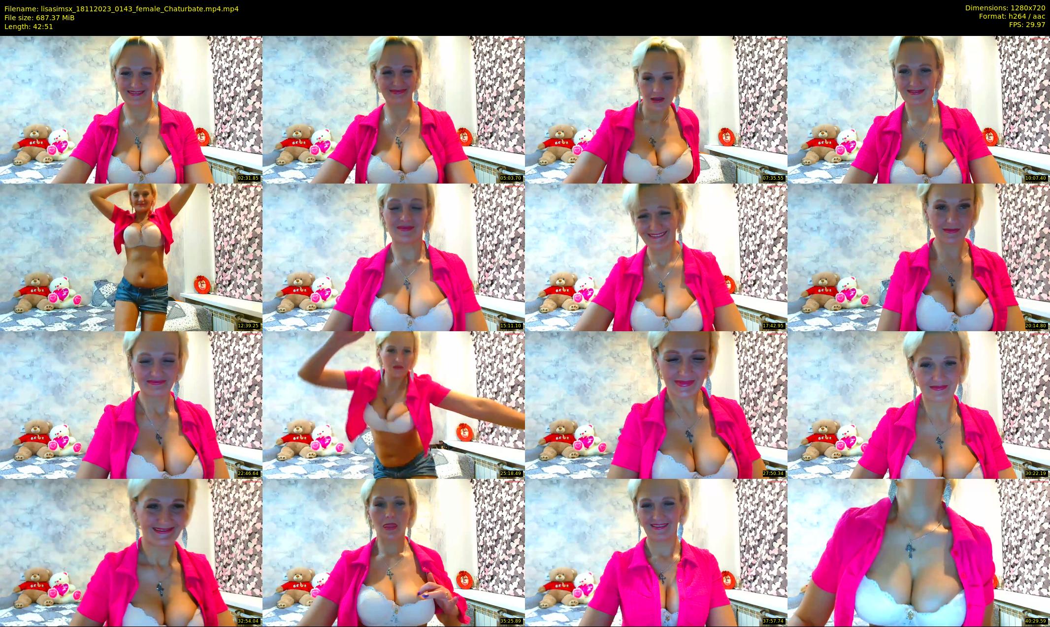 lisasimsx — 43 minute Chaturbate female cam show recording, 720p, Nov 18, 2023
