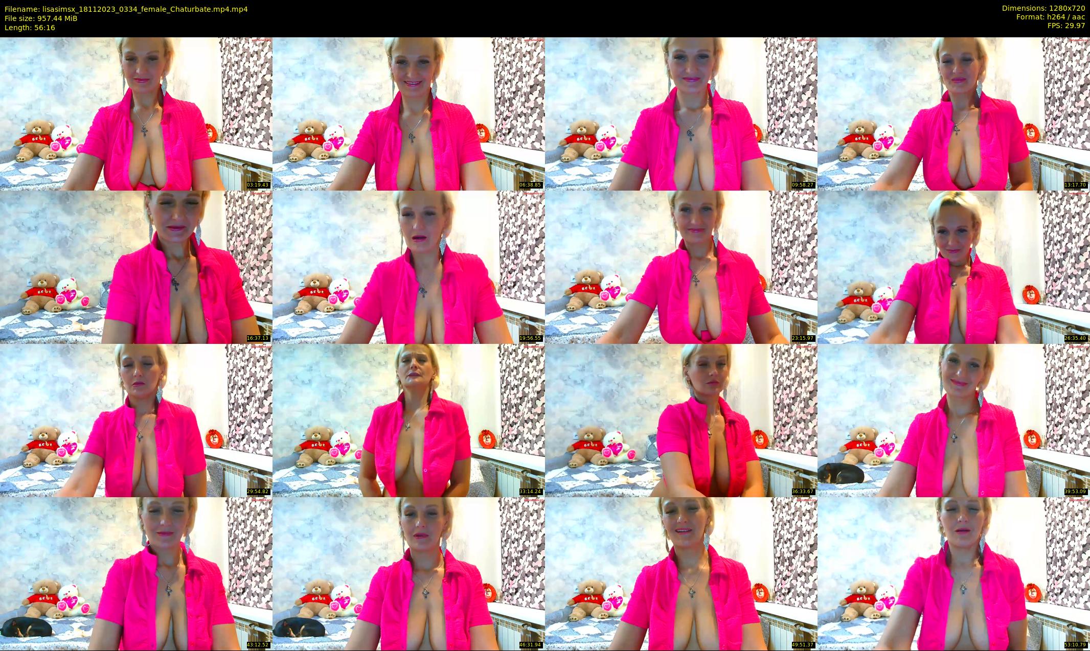 lisasimsx — 57 minute Chaturbate female cam show recording, 720p, Nov 18, 2023