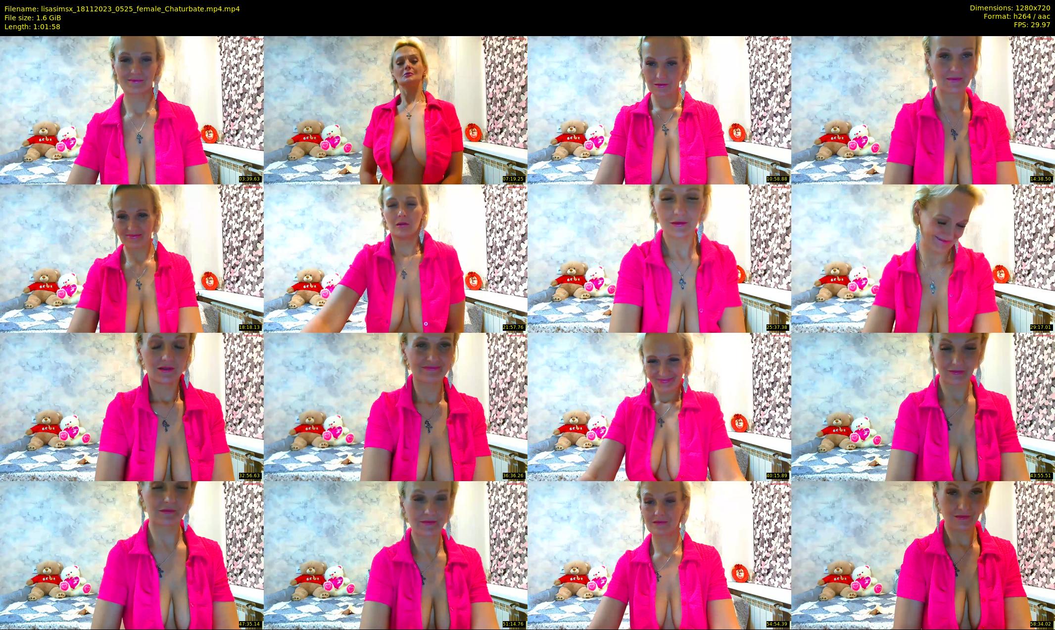 lisasimsx — 62 minute Chaturbate female cam show recording, 720p, Nov 18, 2023