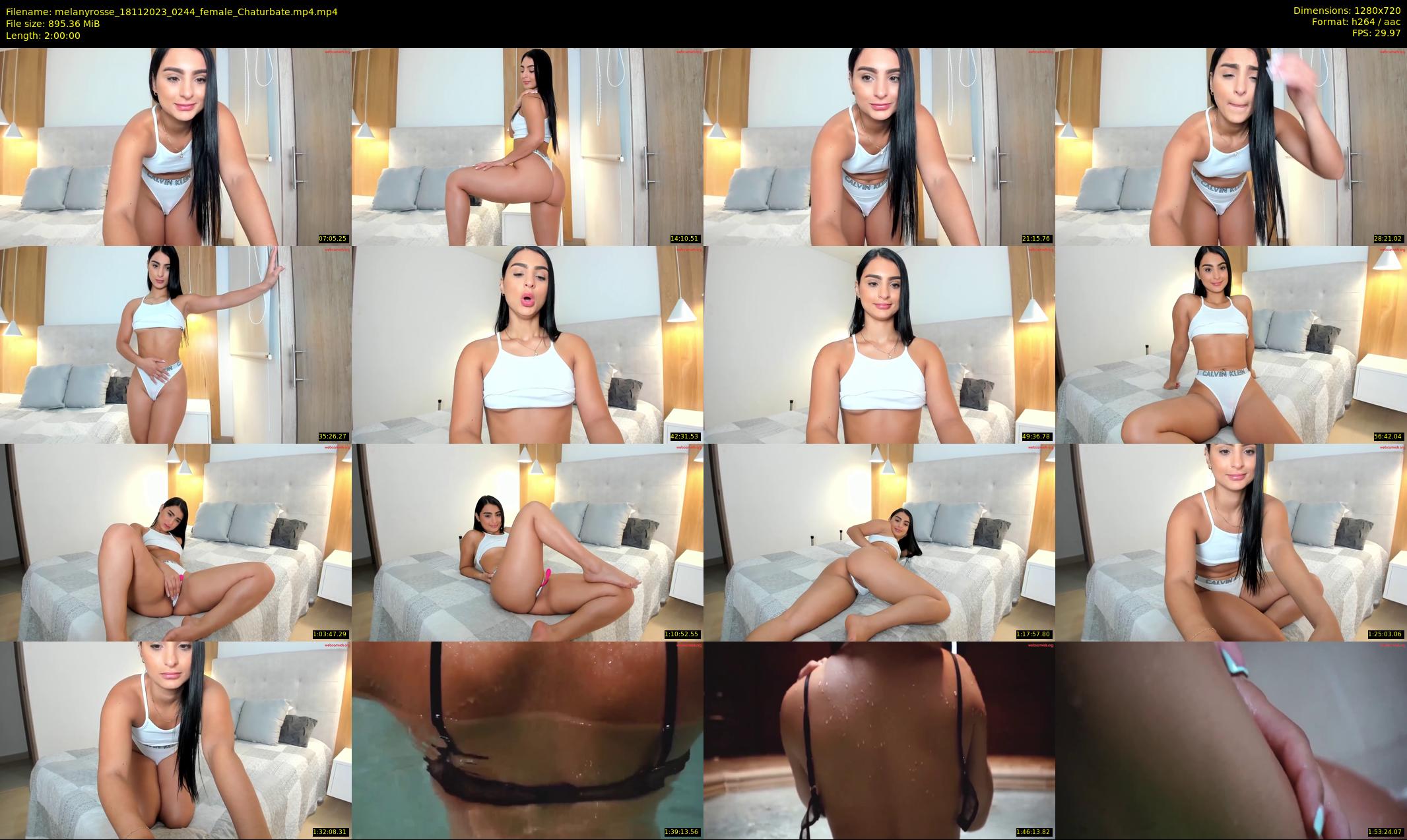 melanyrosse — 120 minute Chaturbate female cam show recording, 720p, Nov 18, 2023