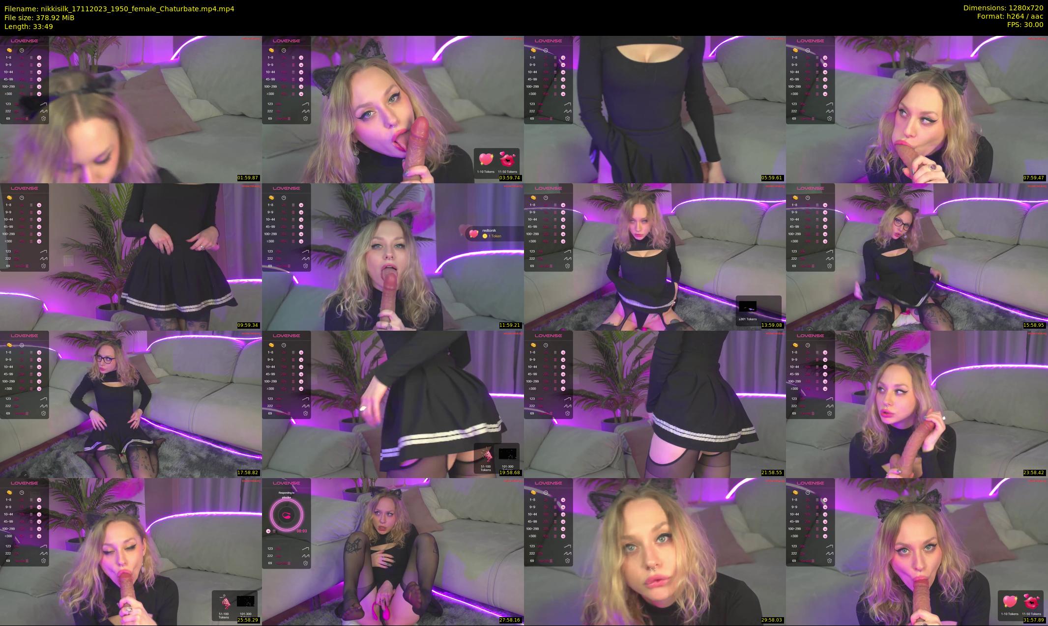 nikkisilk — 34 minute Chaturbate female cam show recording, 720p, Nov 17, 2023