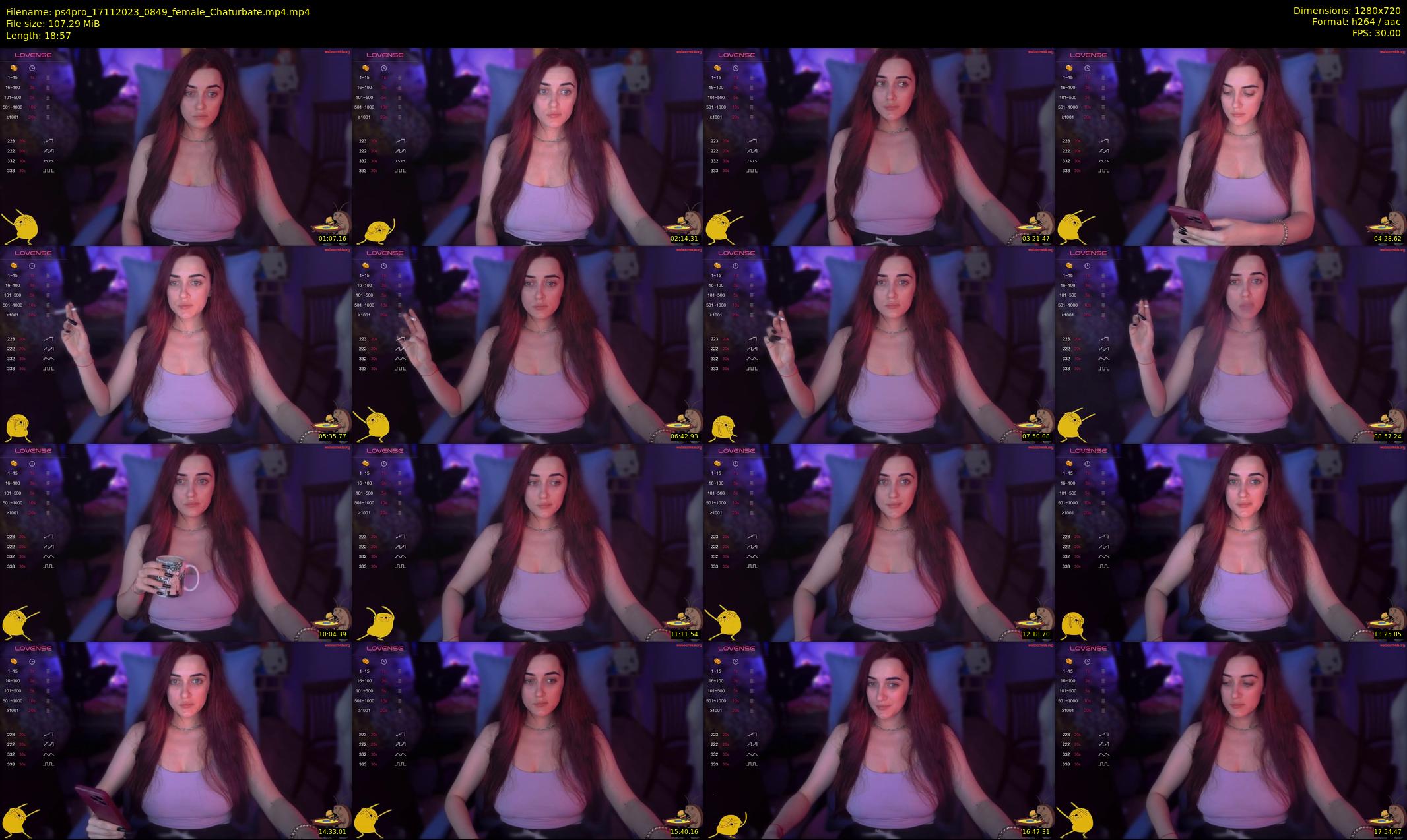 ps4pro — 19 minute Chaturbate female cam show recording, 720p, Nov 17, 2023