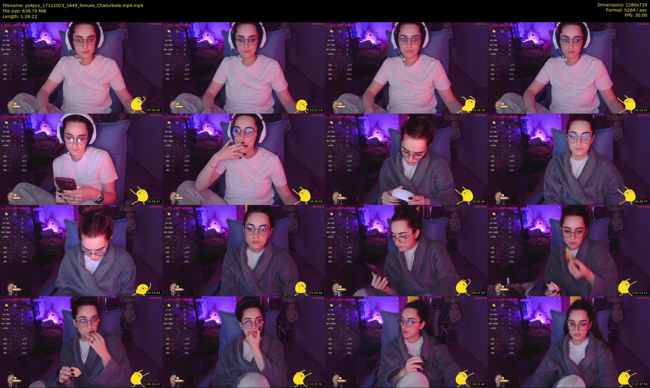 ps4pro — 87 minute Chaturbate female cam show recording, 720p, Nov 17, 2023