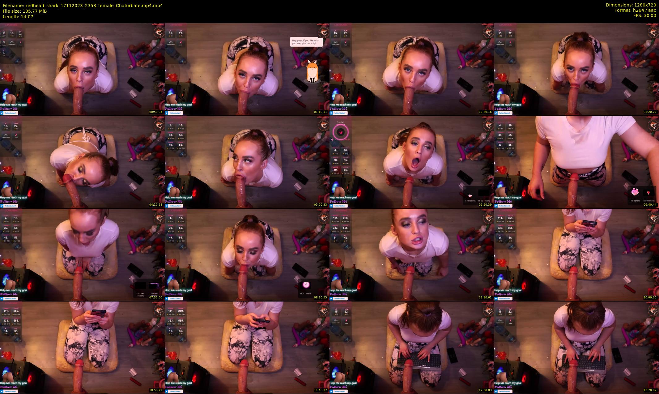 redhead_shark — 15 minute Chaturbate female cam show recording, 720p, Nov 17, 2023