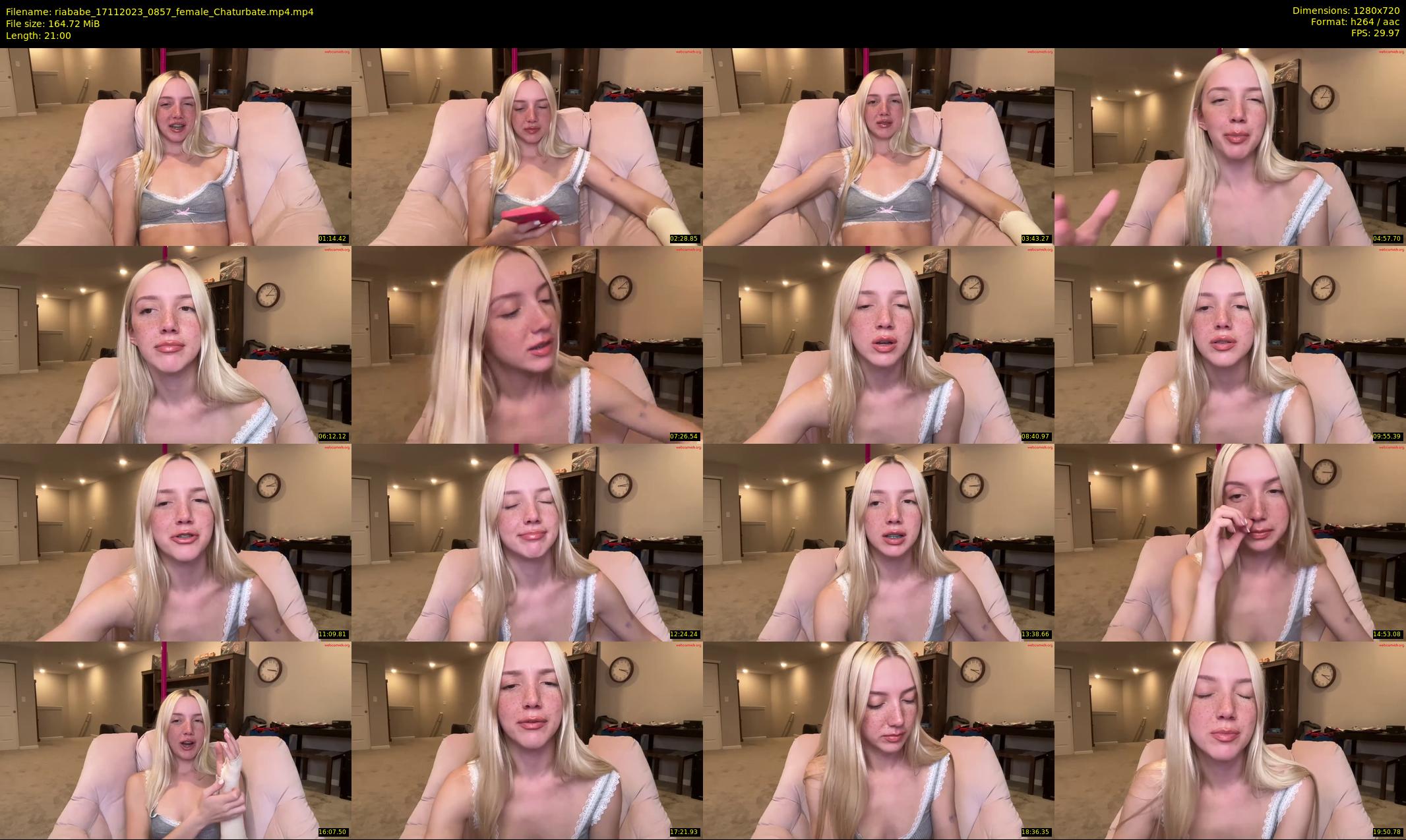 riababe — 21 minute Chaturbate female cam show recording, 720p, Nov 17, 2023