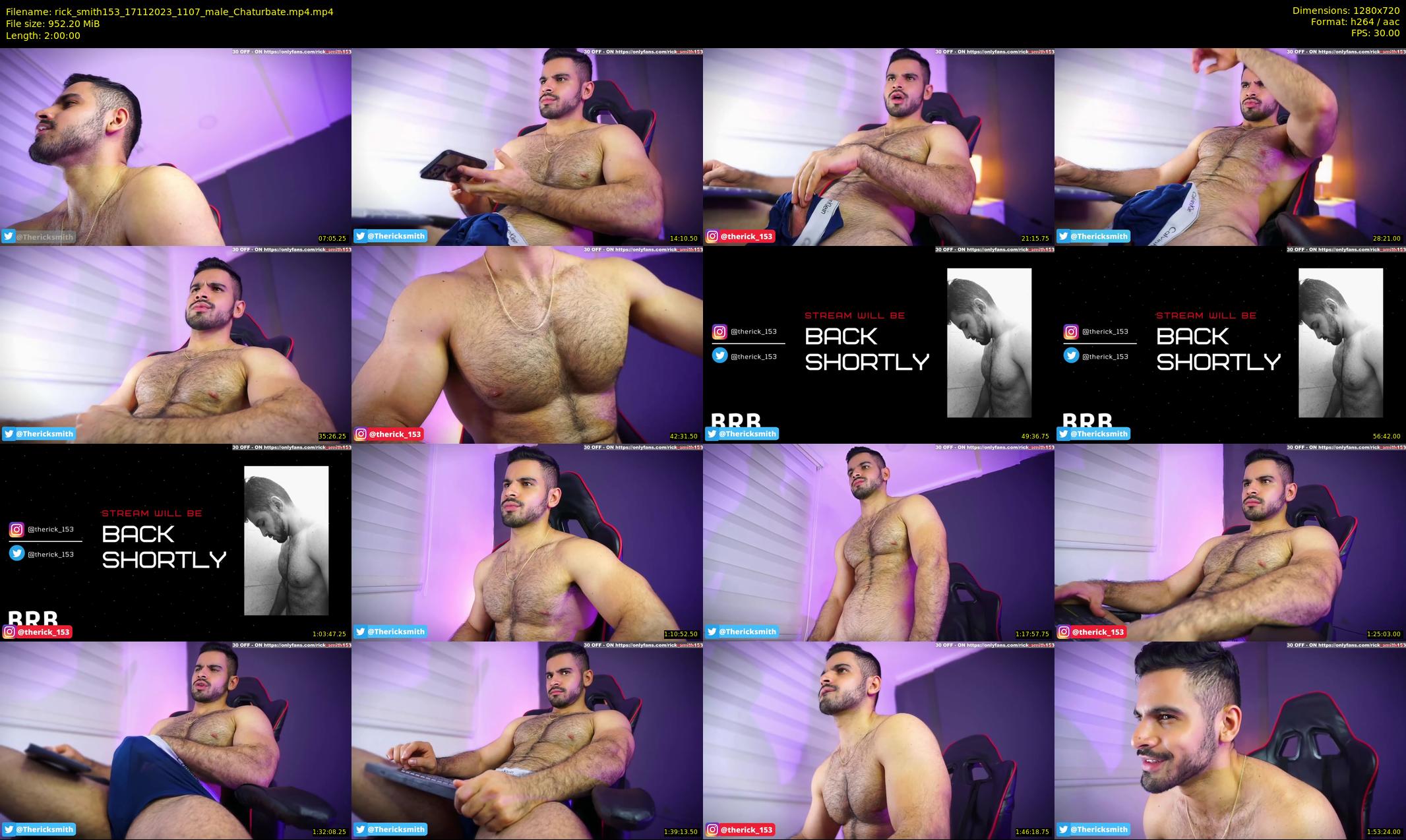 rick_smith153 — 120 minute Chaturbate male cam show recording, 720p, Nov 17, 2023