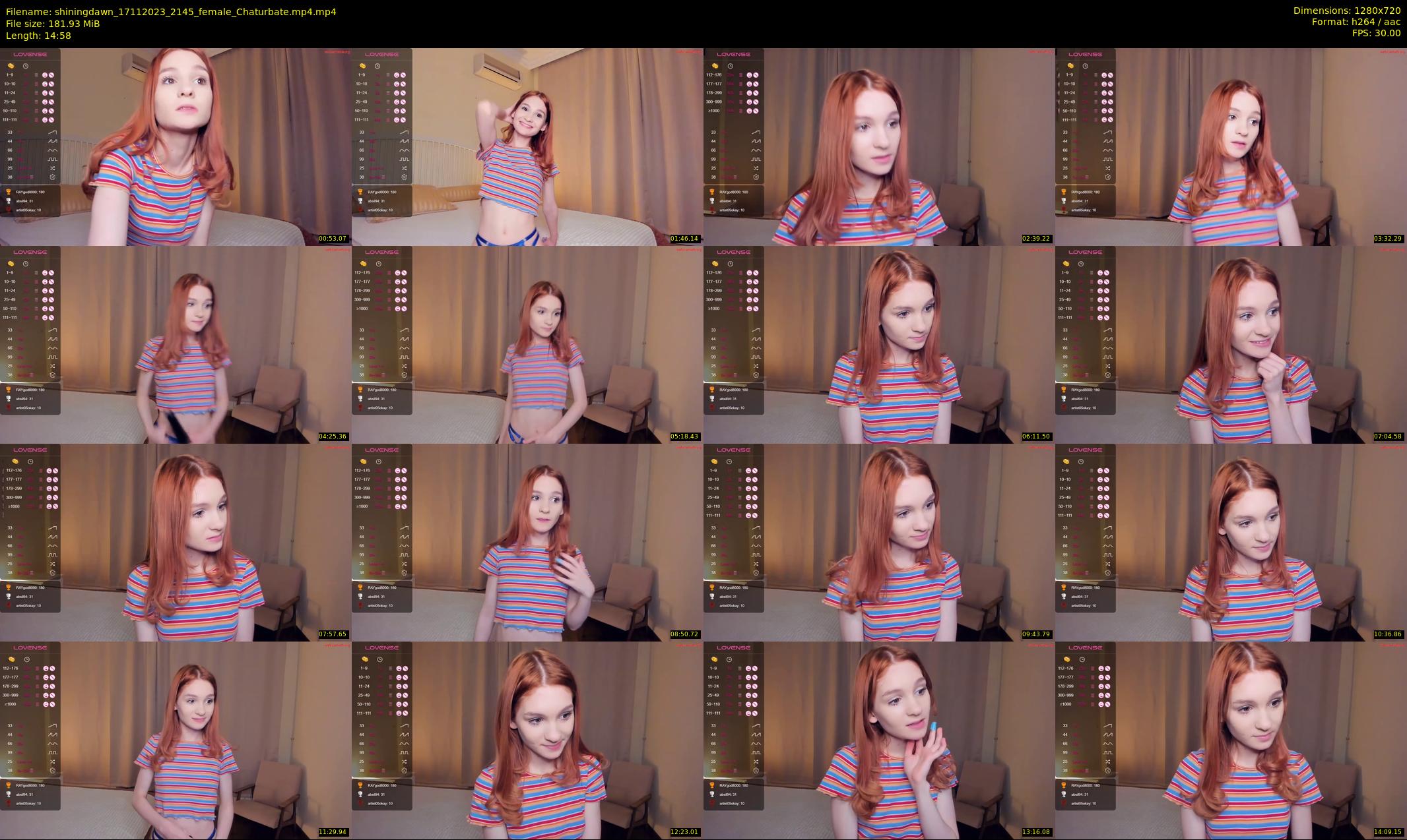 shiningdawn — 15 minute Chaturbate female cam show recording, 720p, Nov 17, 2023