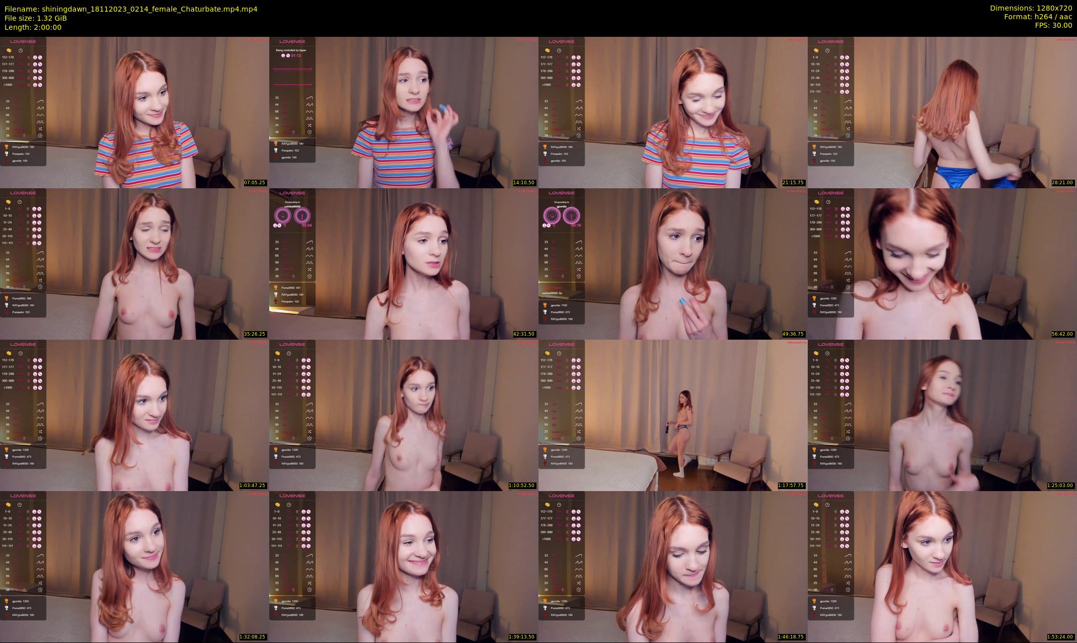 shiningdawn — 120 minute Chaturbate female cam show recording, 720p, Nov 18, 2023