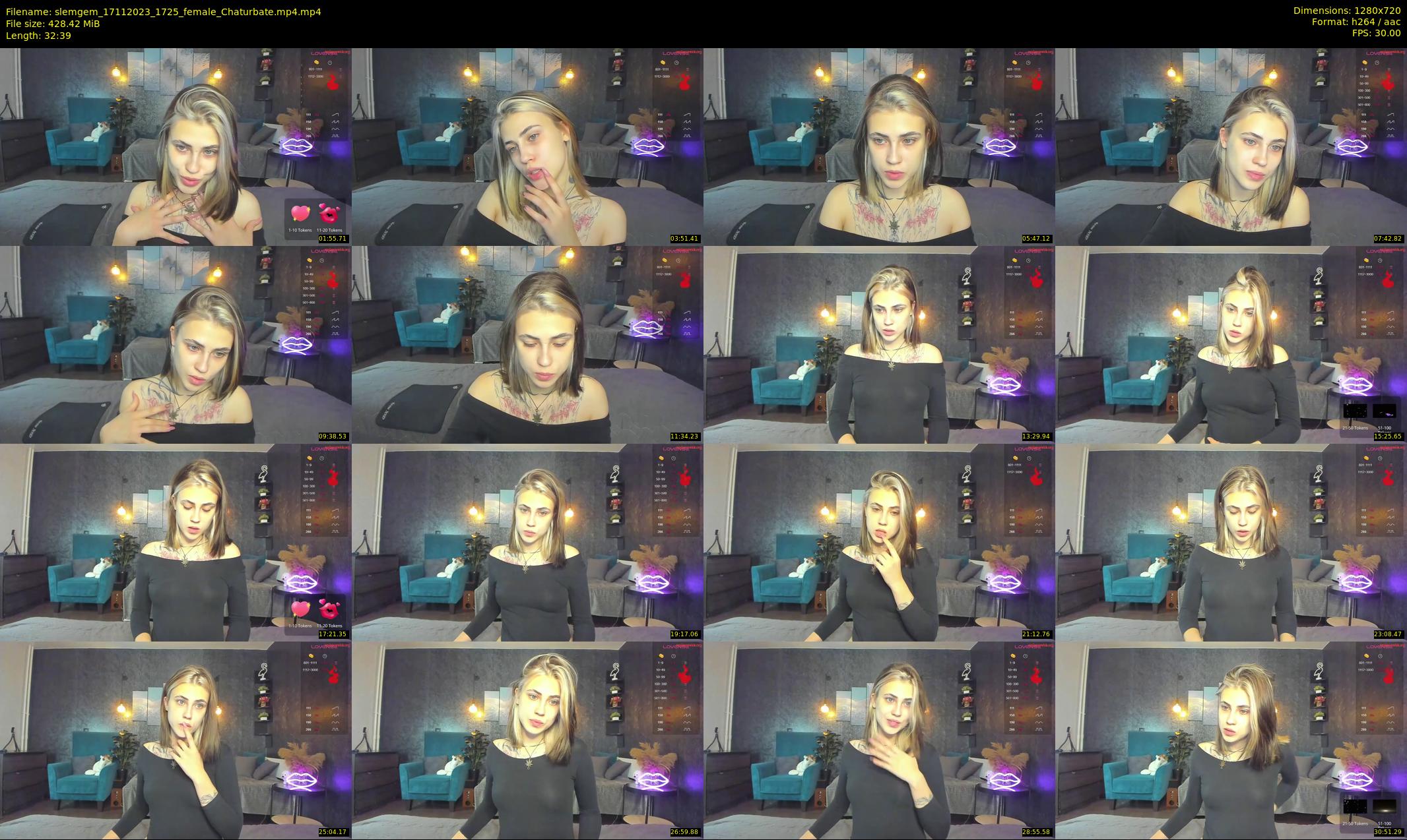 slemgem — 33 minute Chaturbate couple cam show recording, 720p, Nov 17, 2023