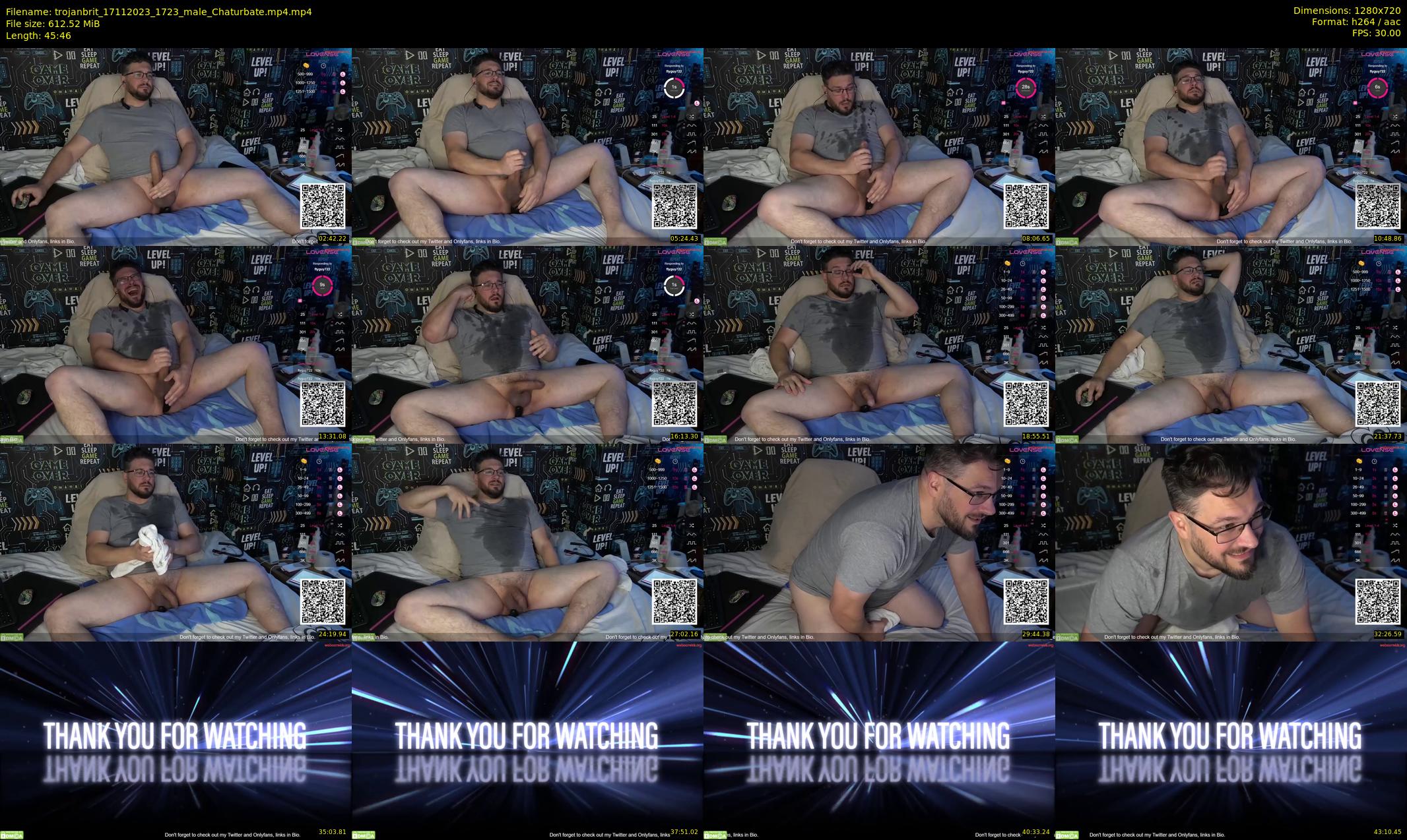 trojanbrit — 46 minute Chaturbate male cam show recording, 720p, Nov 17, 2023