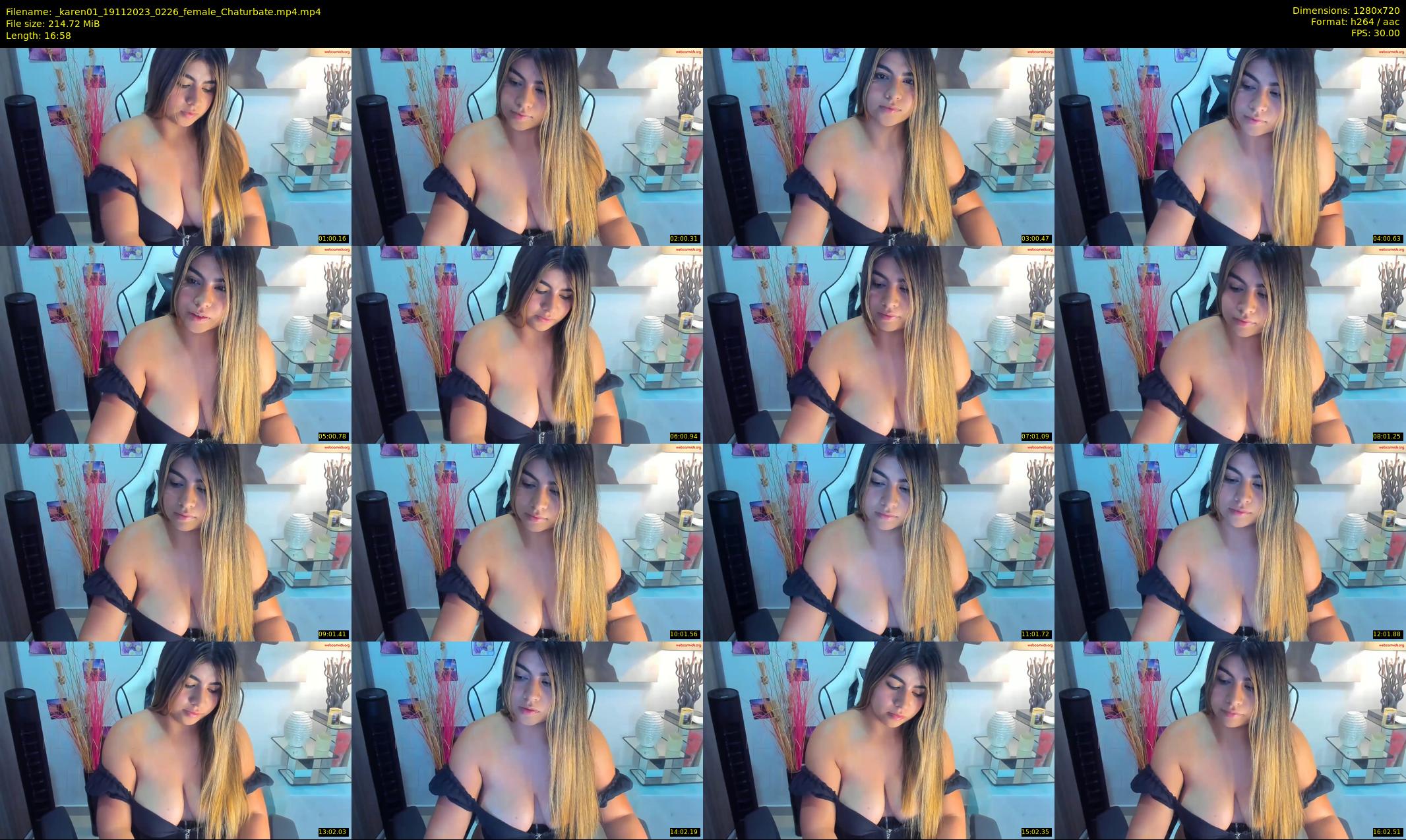 _karen01 — 17 minute Chaturbate female cam show recording, 720p, Nov 19, 2023