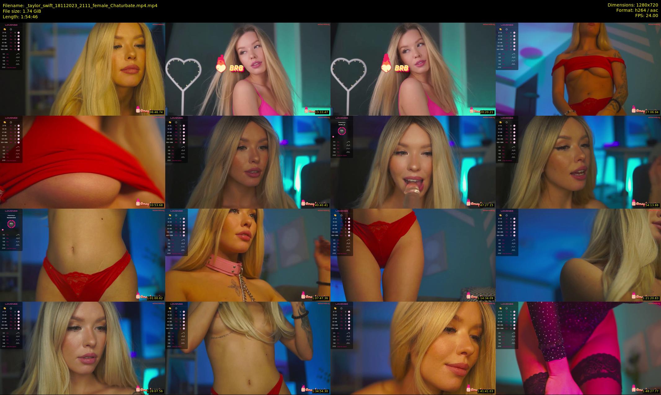 _taylor_swift — 115 minute Chaturbate female cam show recording, 720p, Nov 18, 2023