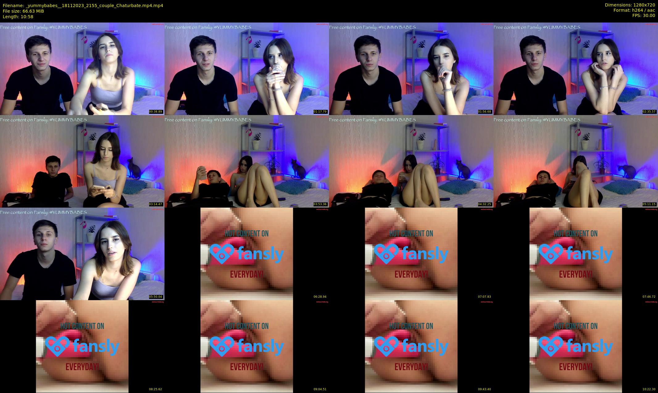 _yummybabes_ — 11 minute Chaturbate couple cam show recording, 720p, Nov 18, 2023