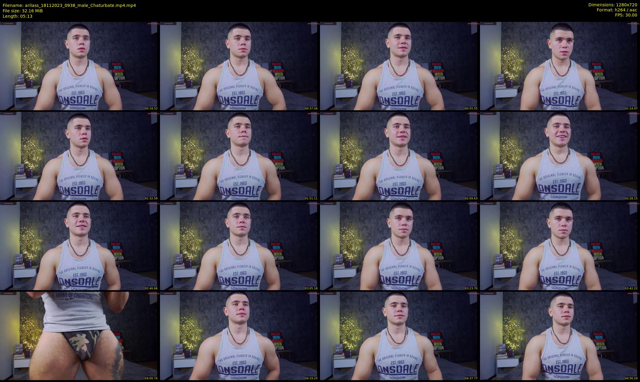 arilass — 6 minute Chaturbate male cam show recording, 720p, Nov 18, 2023