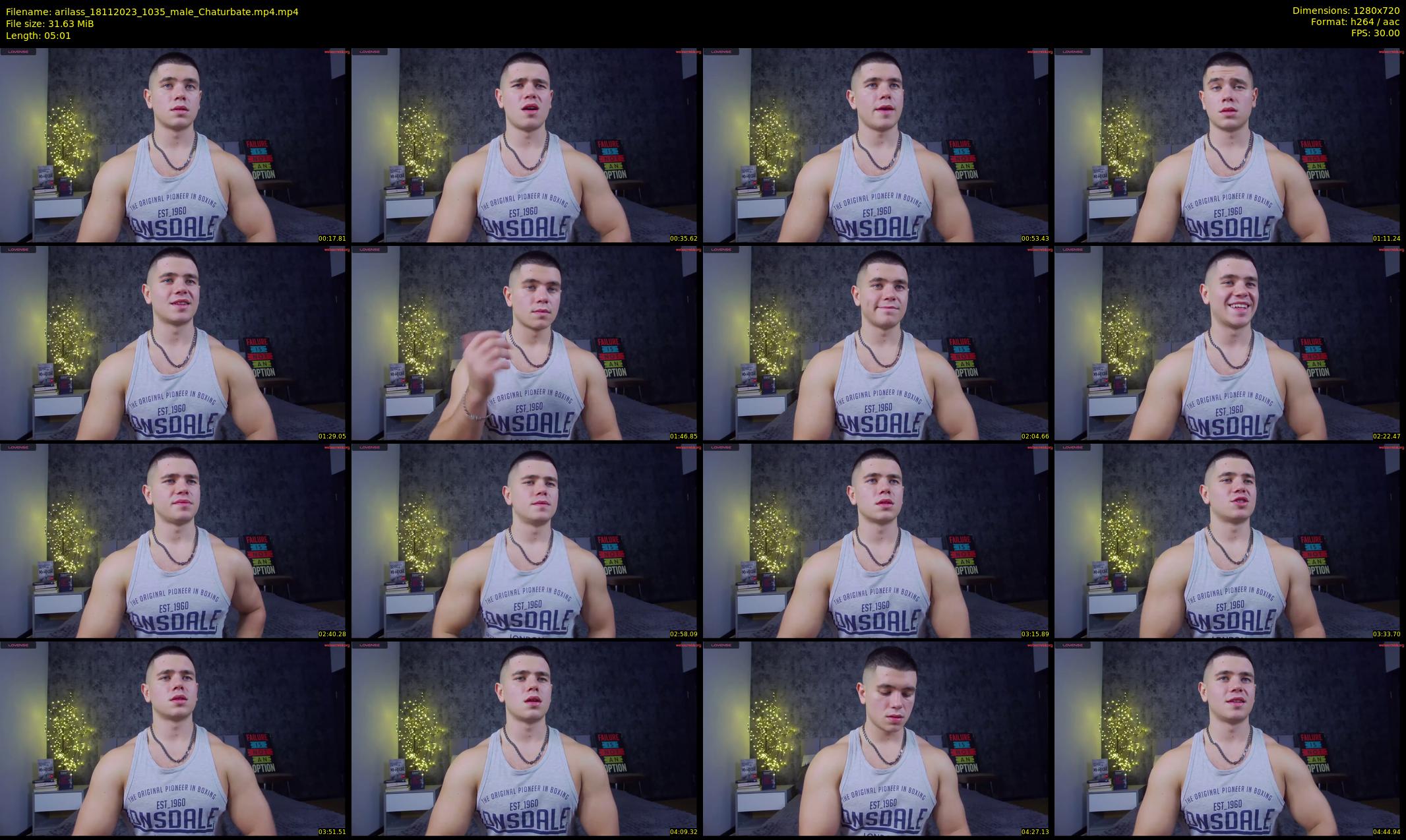 arilass — 6 minute Chaturbate male cam show recording, 720p, Nov 18, 2023