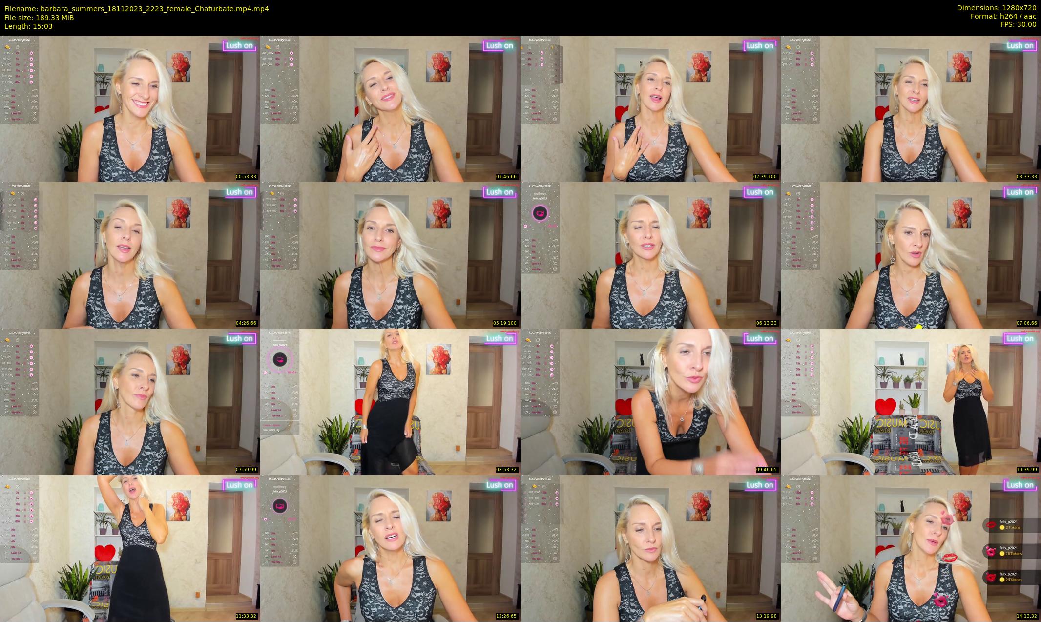barbara_summers — 16 minute Chaturbate female cam show recording, 720p, Nov 18, 2023