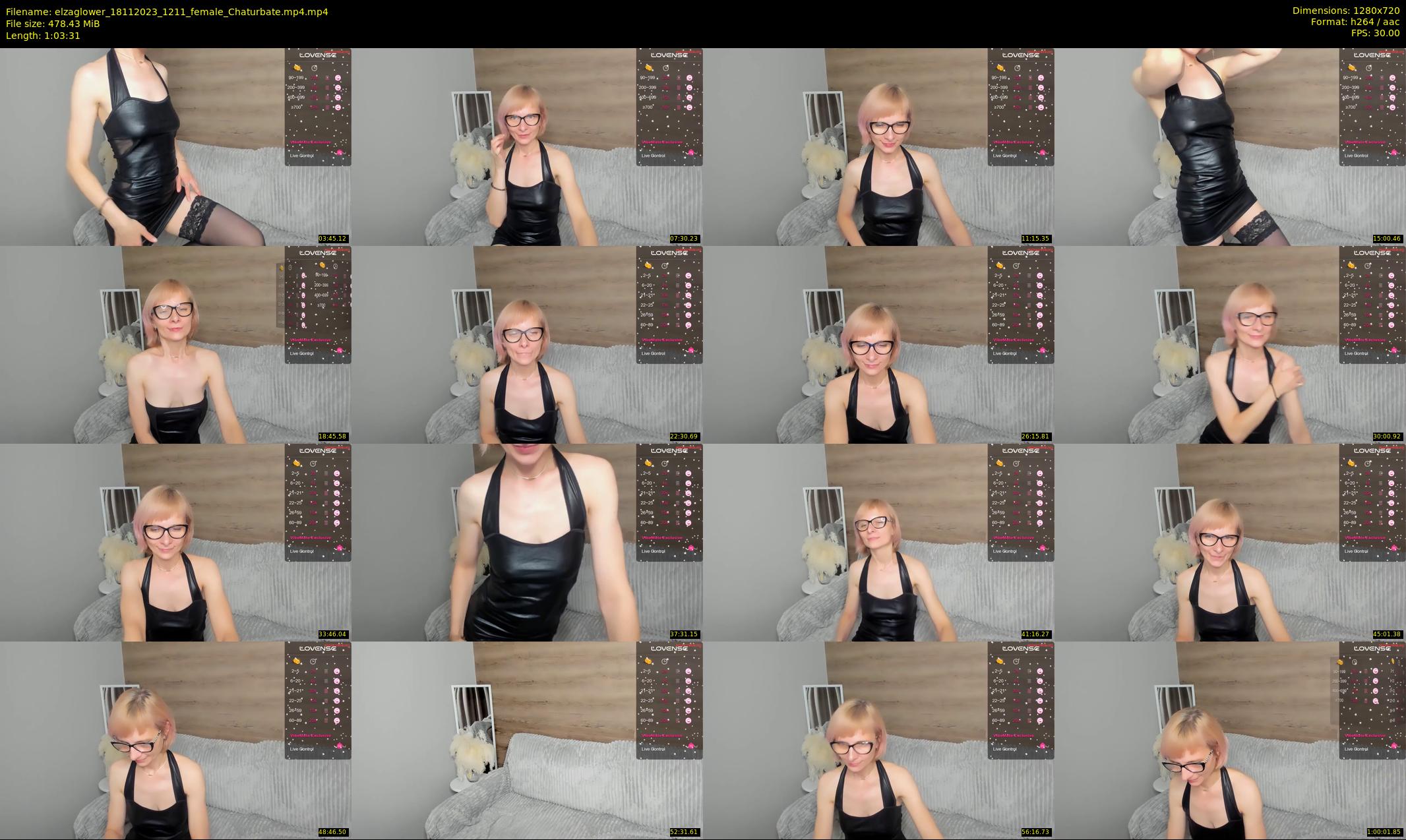 elzaglower — 64 minute Chaturbate female cam show recording, 720p, Nov 18, 2023