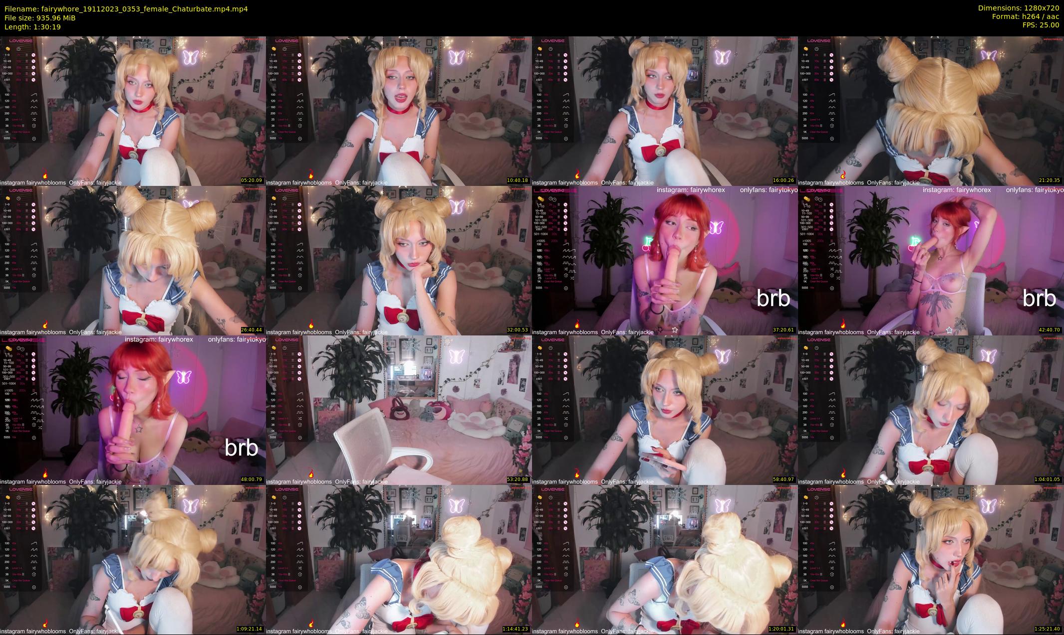 fairywhore — 91 minute Chaturbate female cam show recording, 720p, Nov 19, 2023
