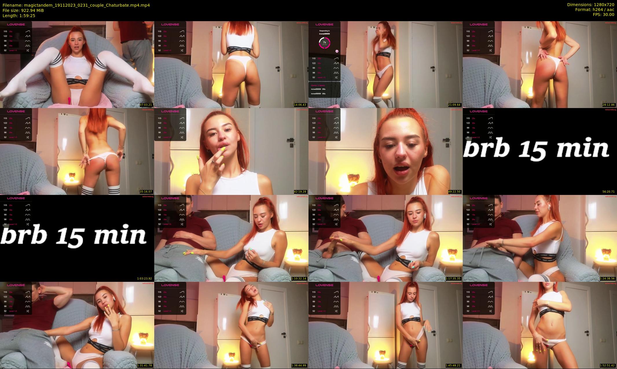 magictandem — 120 minute Chaturbate couple cam show recording, 720p, Nov 19, 2023