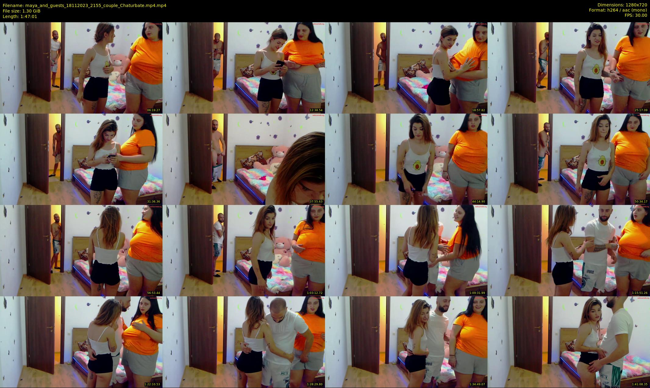 maya_and_guests — 108 minute Chaturbate couple cam show recording, 720p, Nov 18, 2023